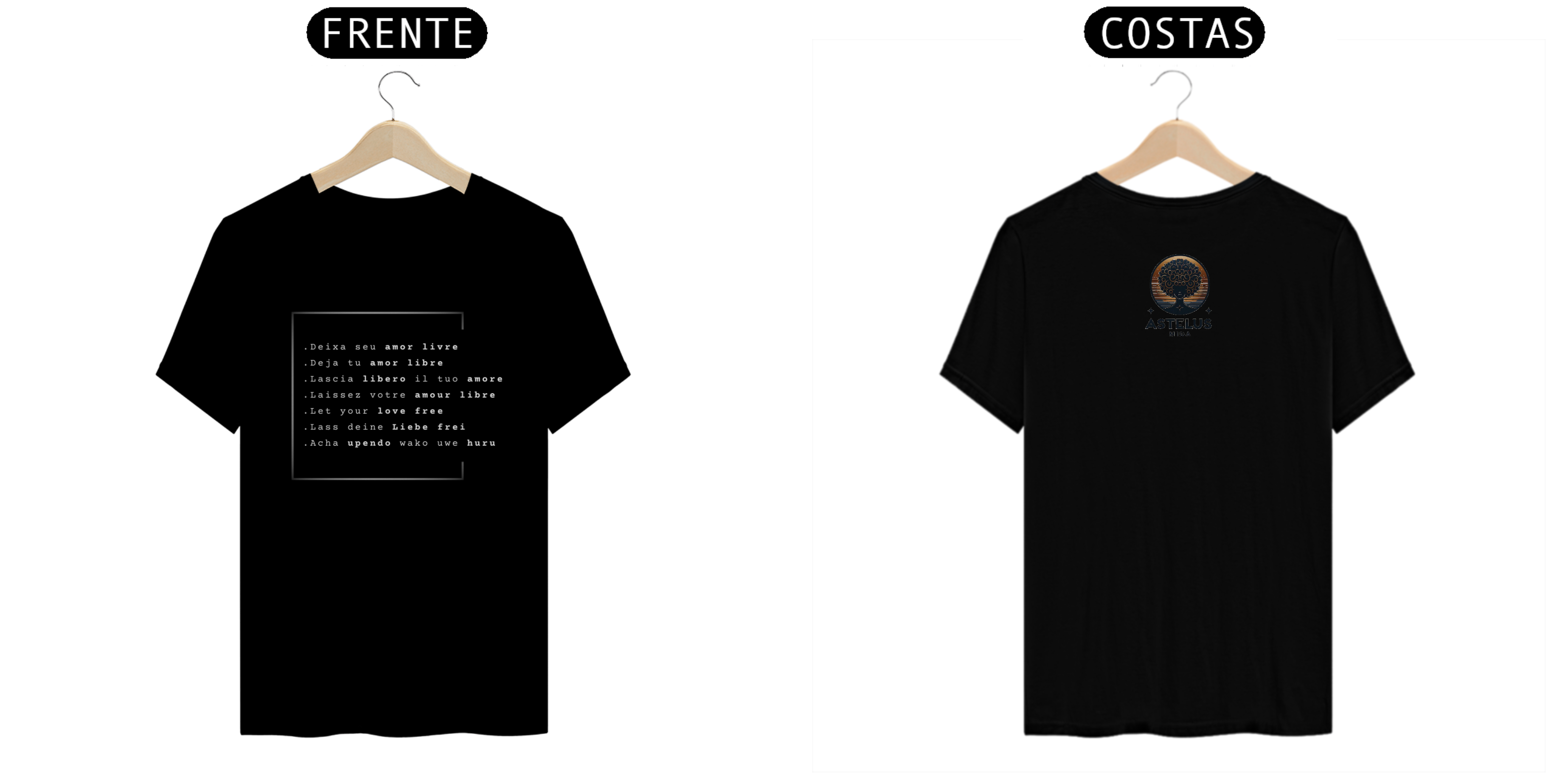 Nome do produto: Camiseta Amor Livre