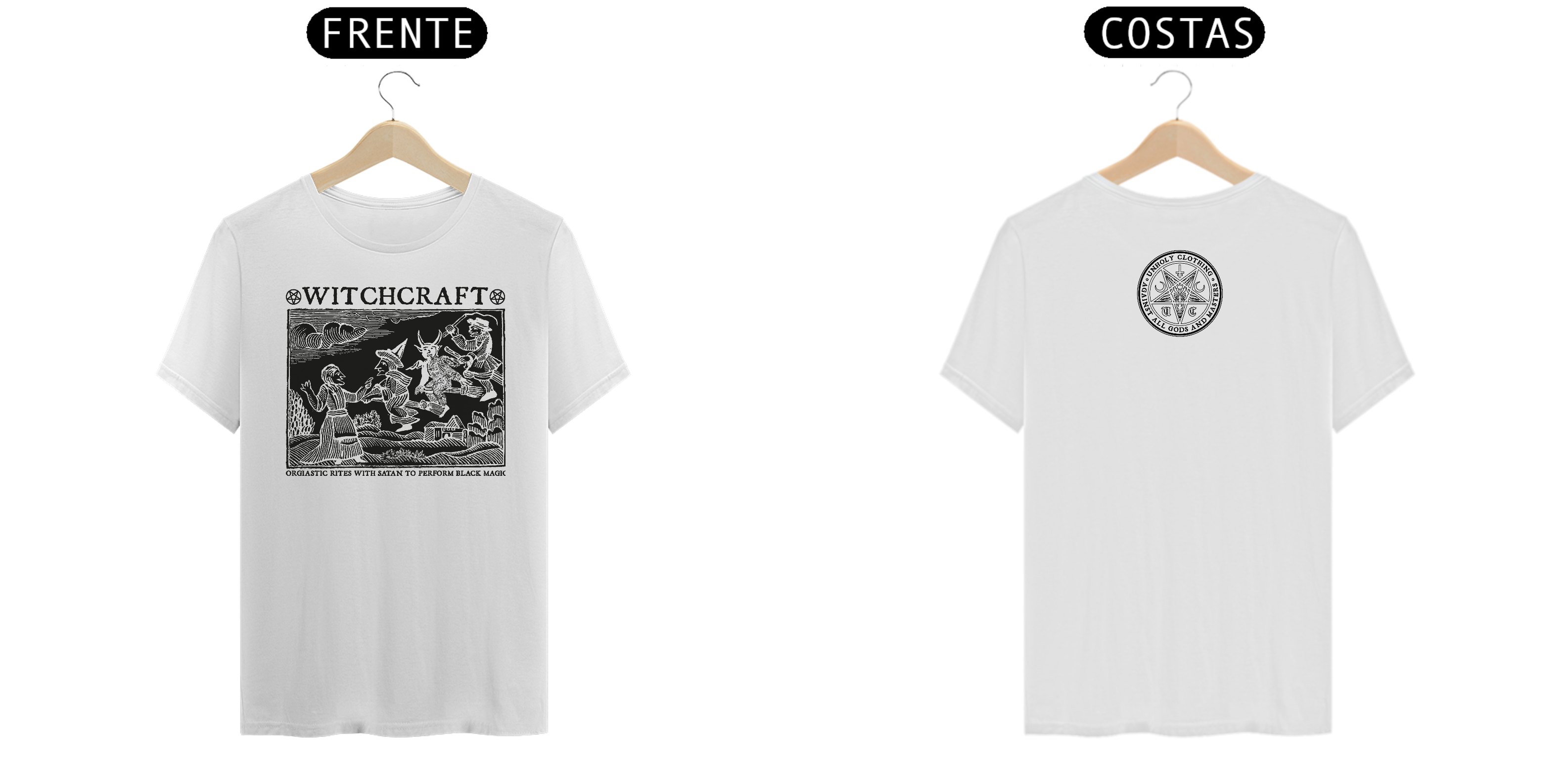 Nome do produto: Camiseta Manga Curta WITCHCRAFT - Branca
