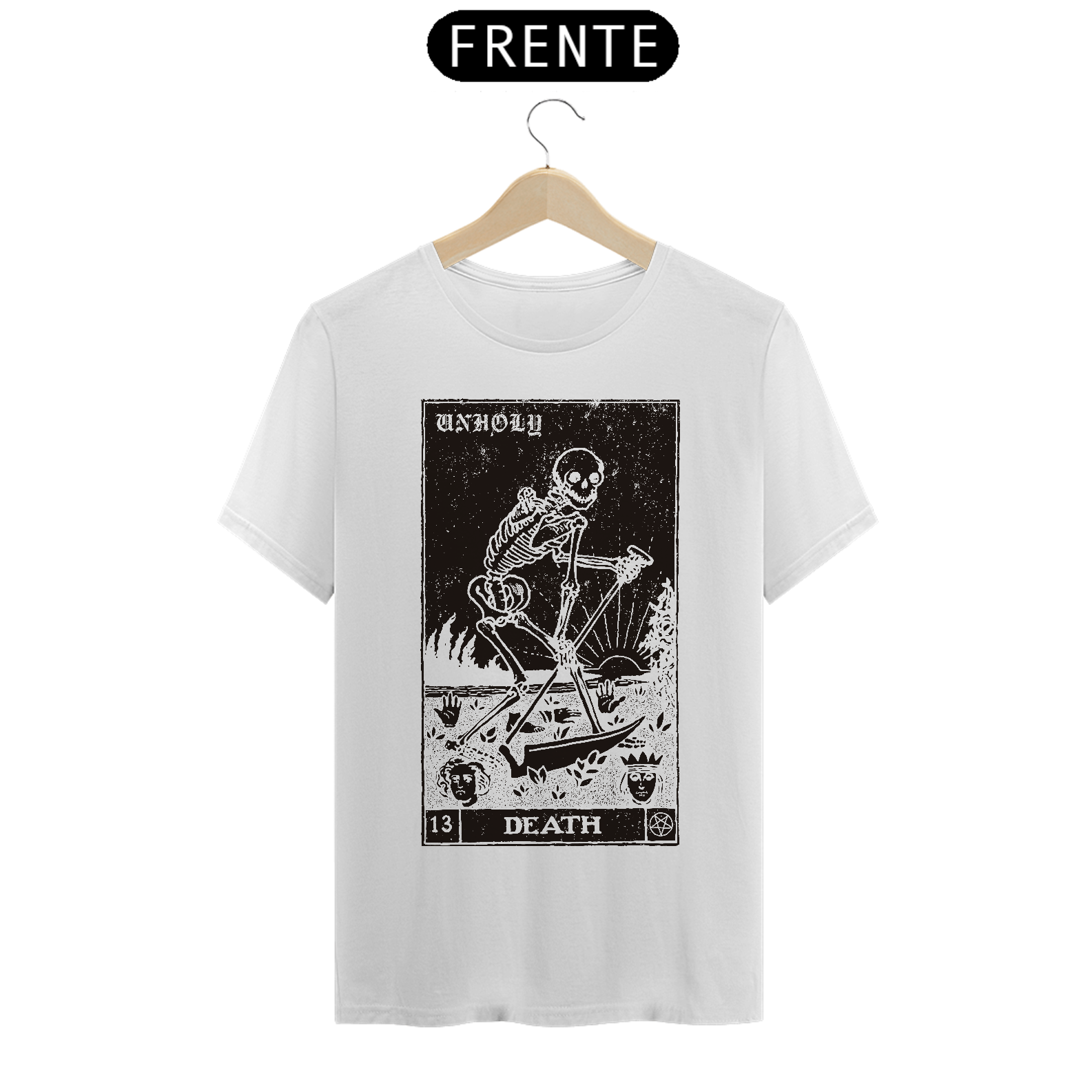 Nome do produto: Camiseta Manga Curta DEATH (branca)
