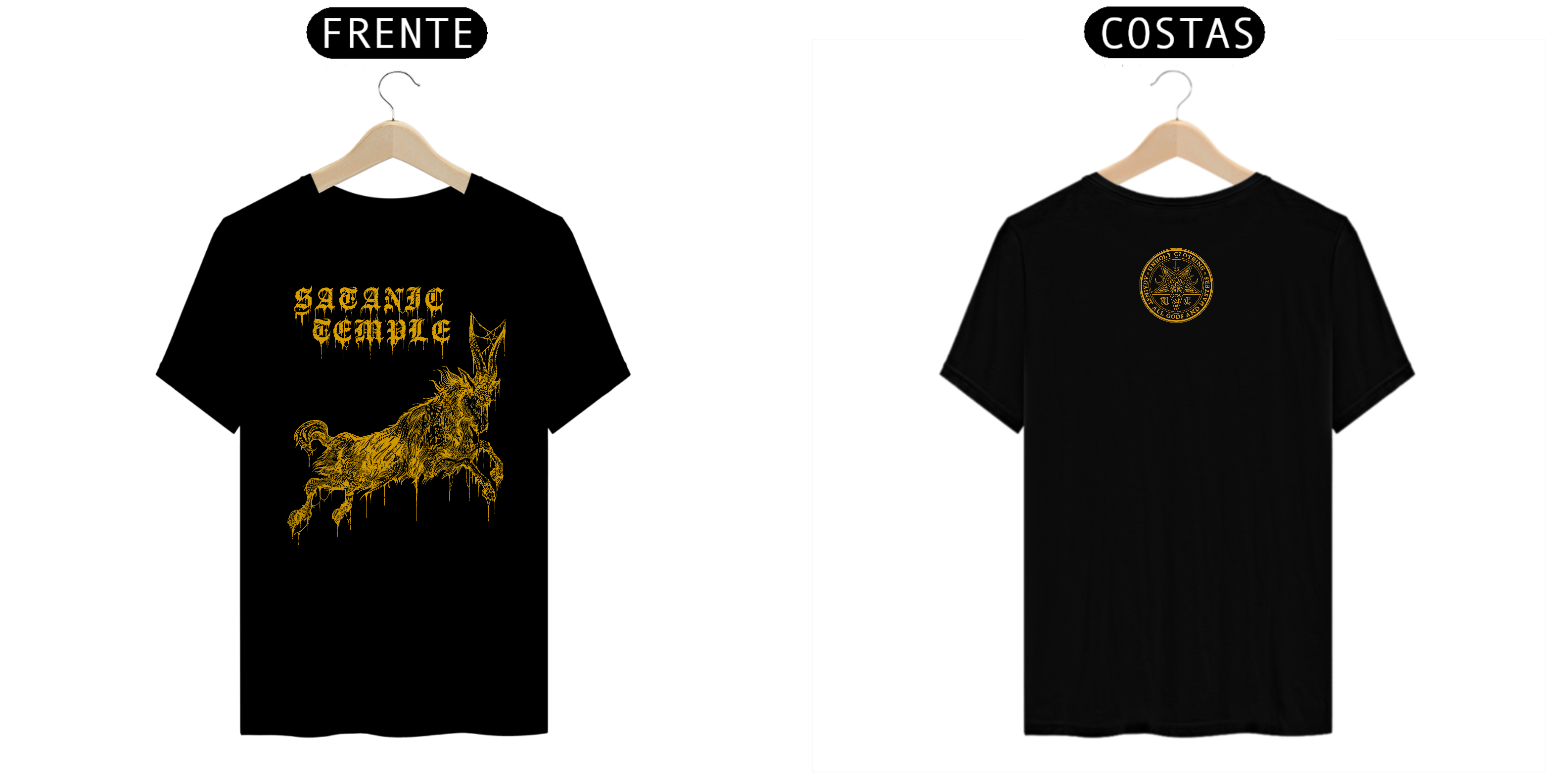 Nome do produto: Camiseta Manga Curta - SATANIC TEMPLE