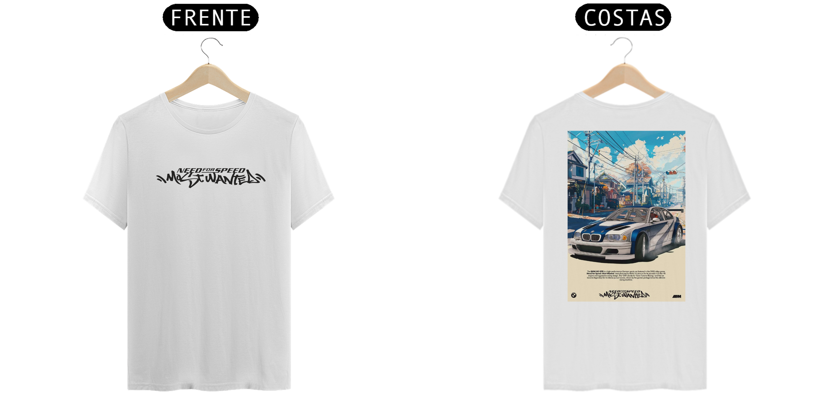 Nome do produto: Camiseta BMW M3 GTr NFS MW