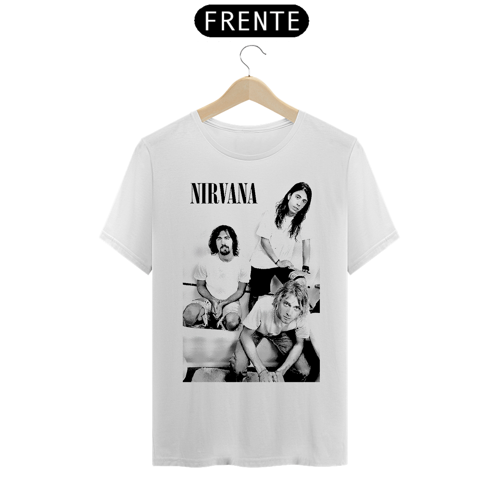 T-shirt inspiration Nirvana unissex