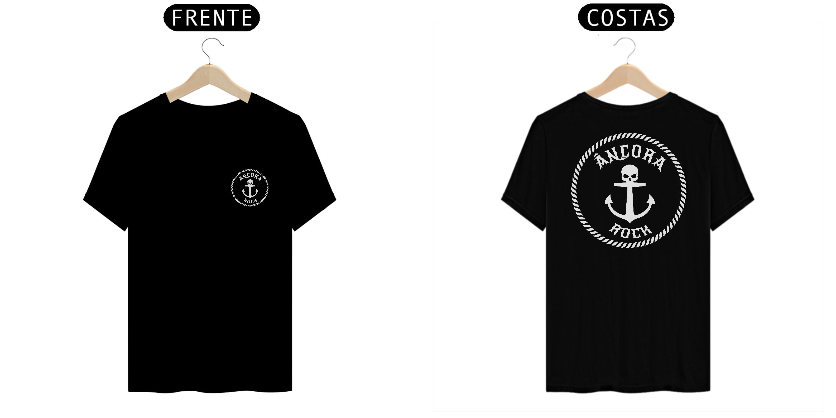 T-shirt Âncora Rock unissex