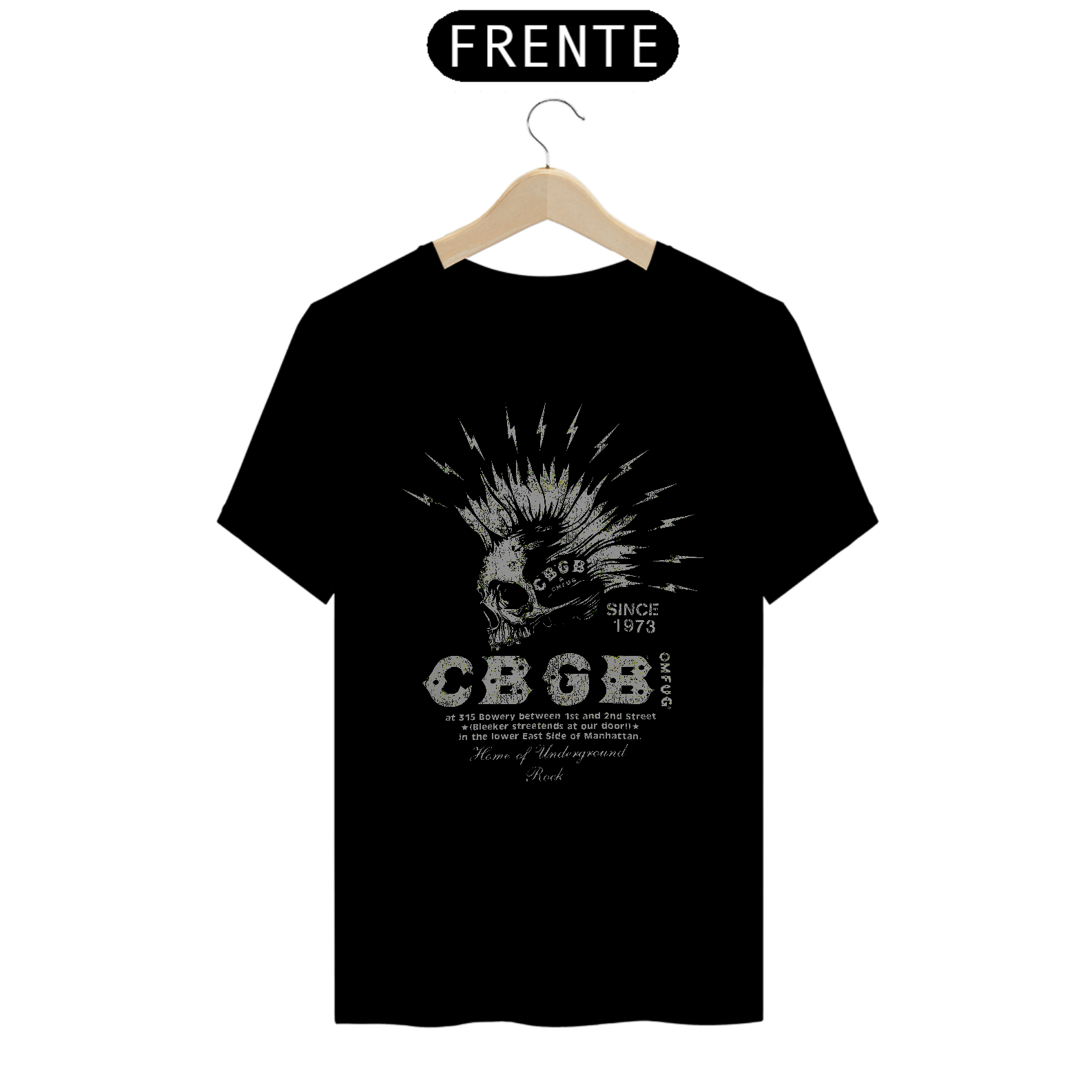 T-shirt inspiration CBGB unissex