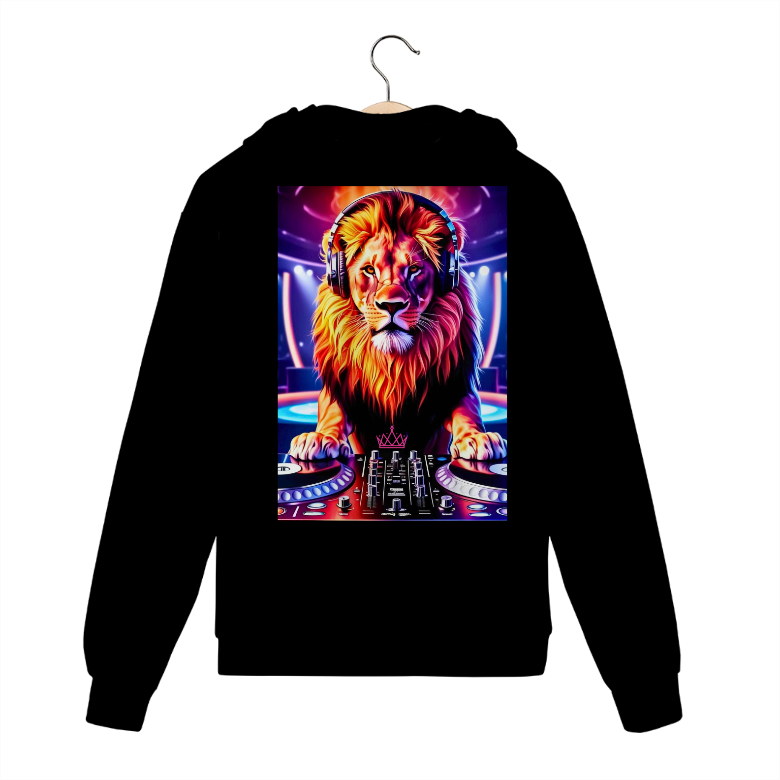Nome do produto: Moletom Capuz The King DJ 