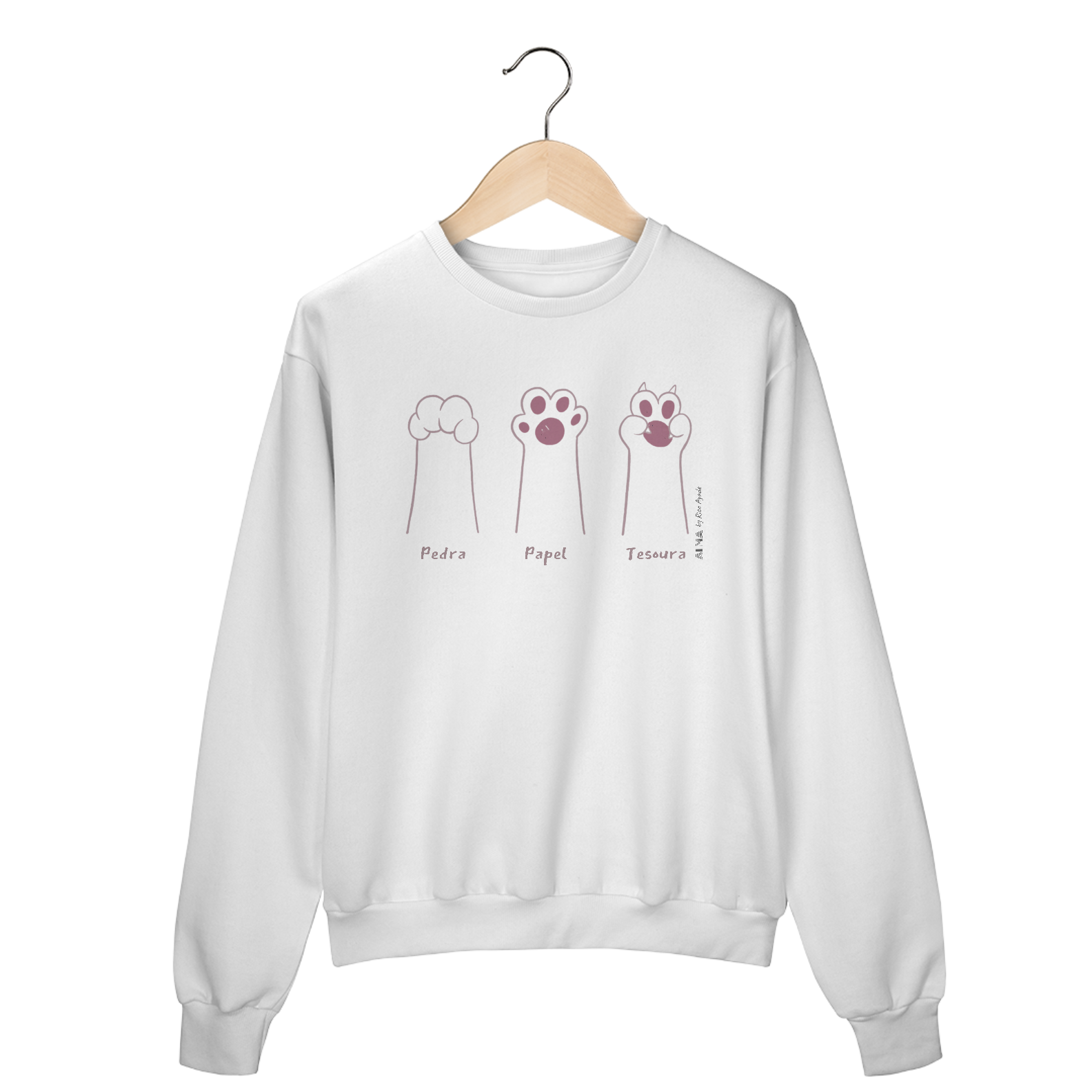 Moletom Fechado Pedra Papel Tesoura