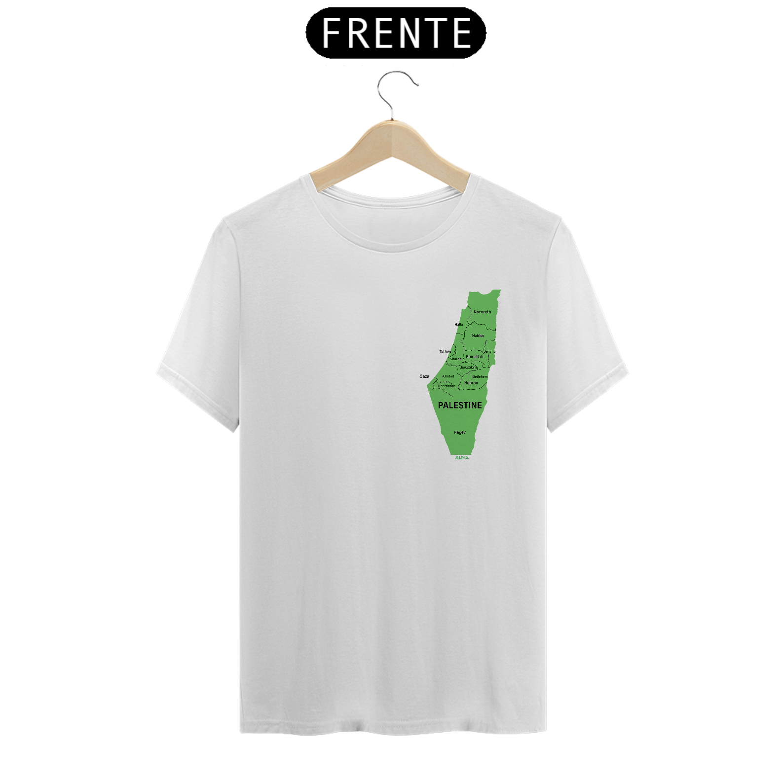Camiseta Mapa da Palestina - Prime