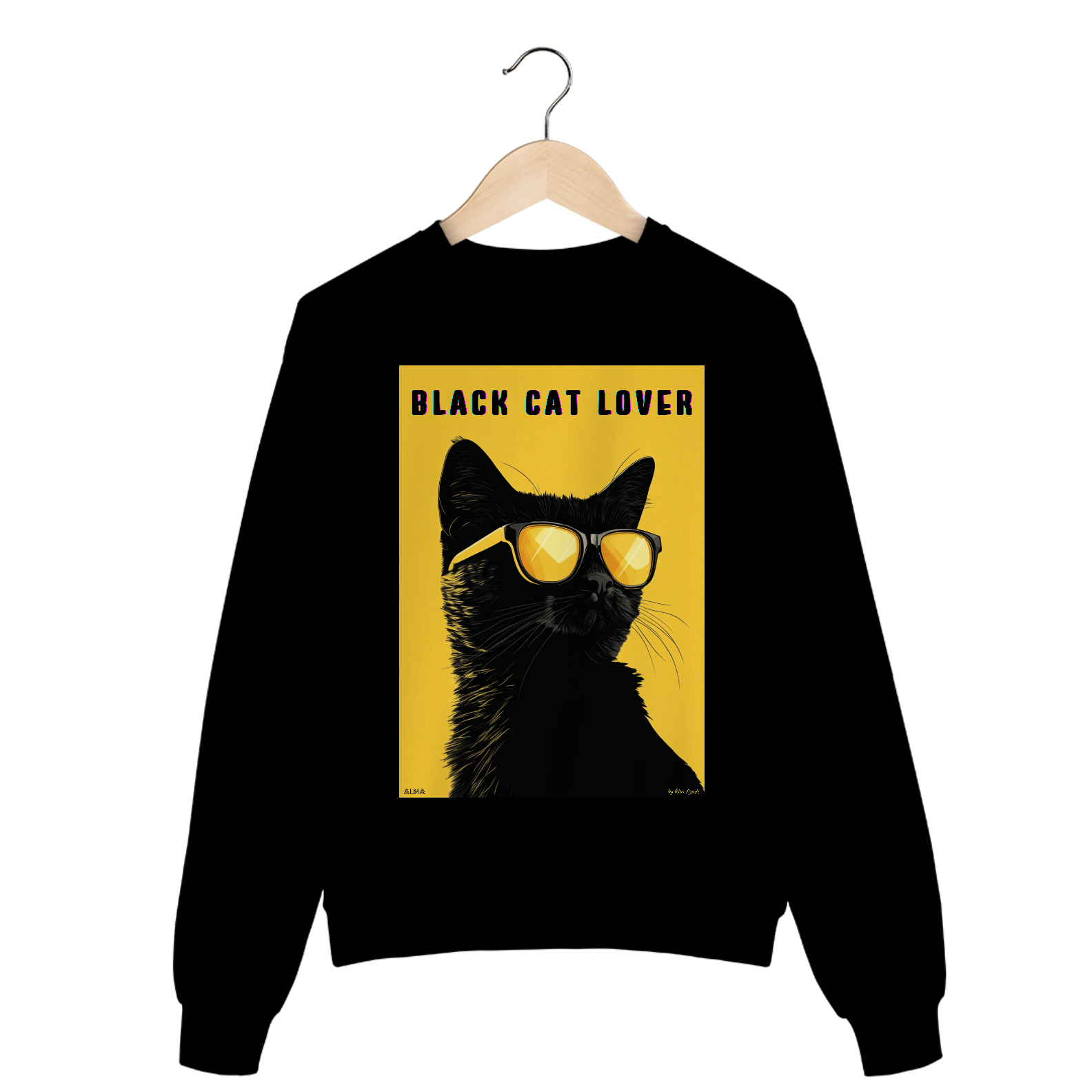 Moletom Fechado Black Cat Lover