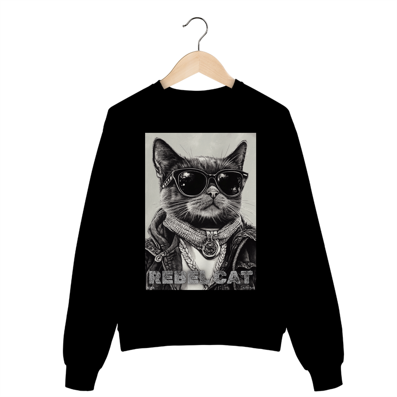 Moletom Fechado Rebel Cat