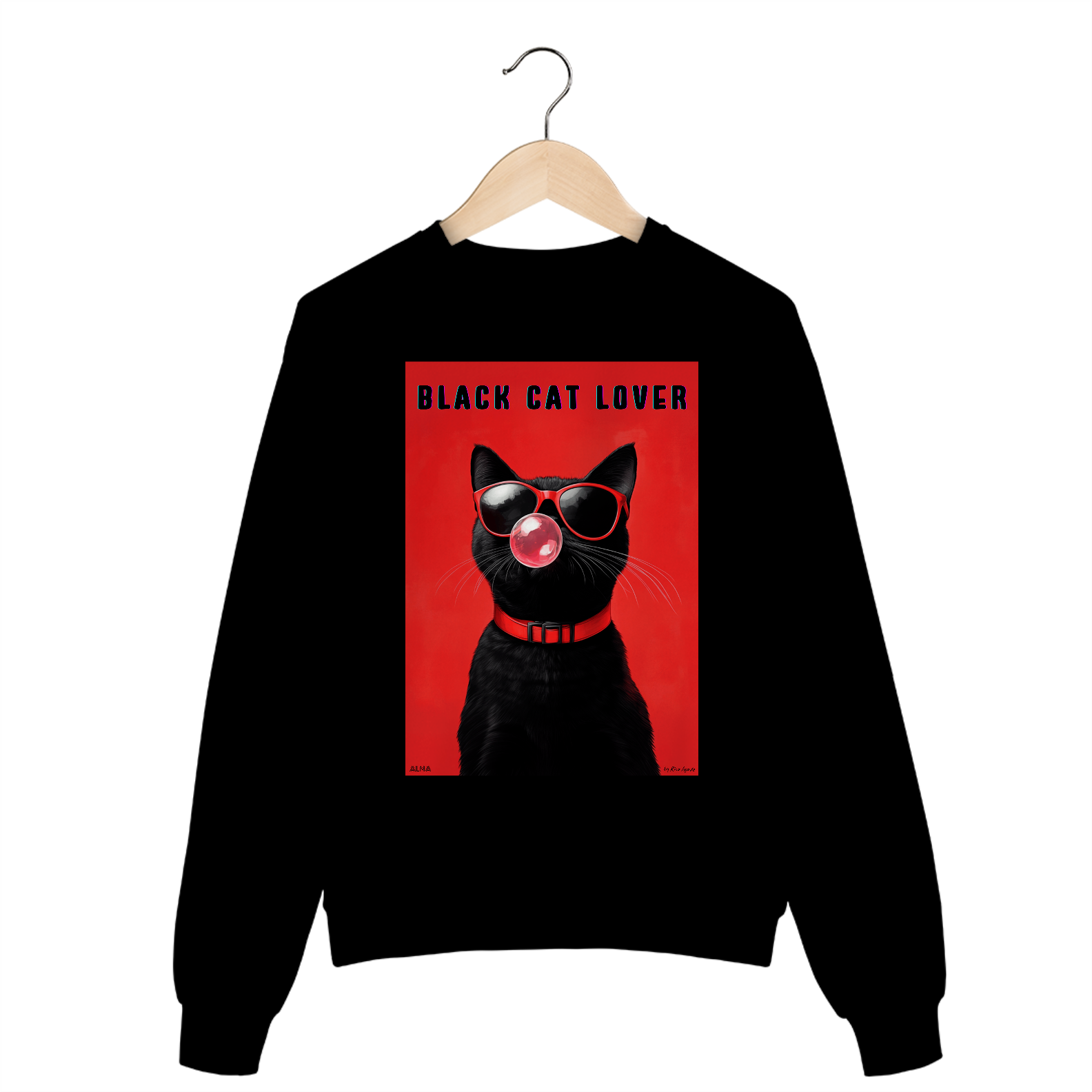 Moletom Fechado Black Cat Lover