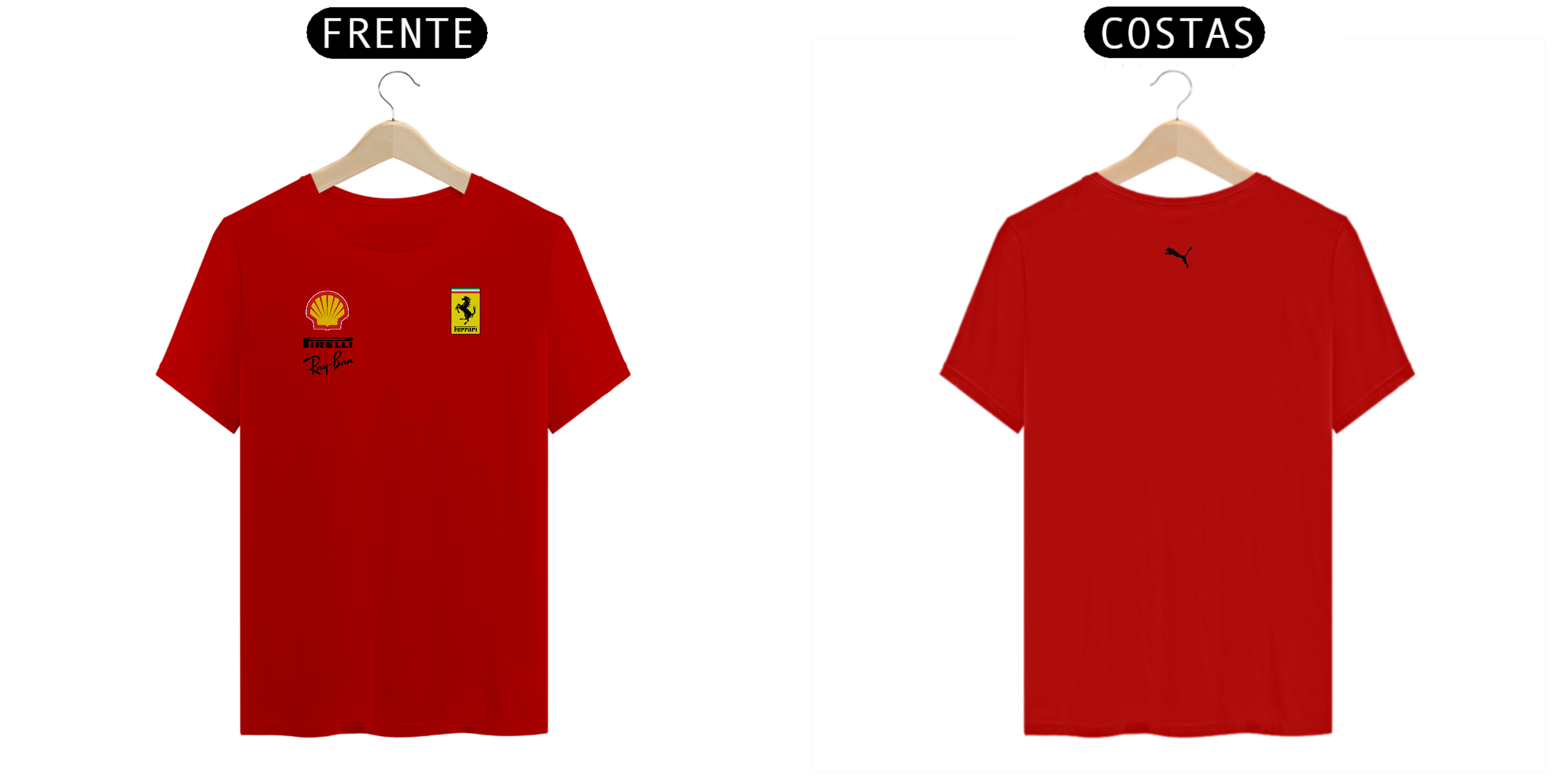 Nome do produto: Camiseta Ferrari Model24