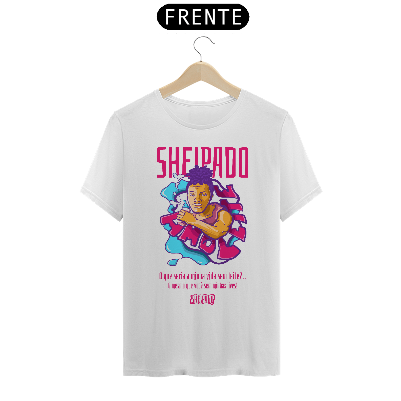 Nome do produto: CAMISA AMO LEITE