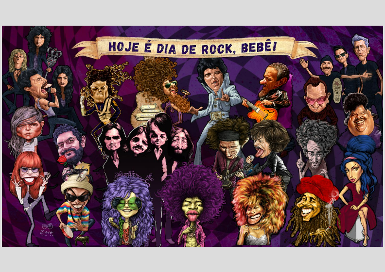 PÔSTER HOJE É DIA DE ROCK, BEBÊ!