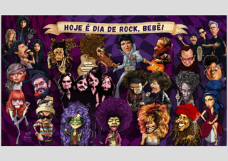 PÔSTER HOJE É DIA DE ROCK, BEBÊ!