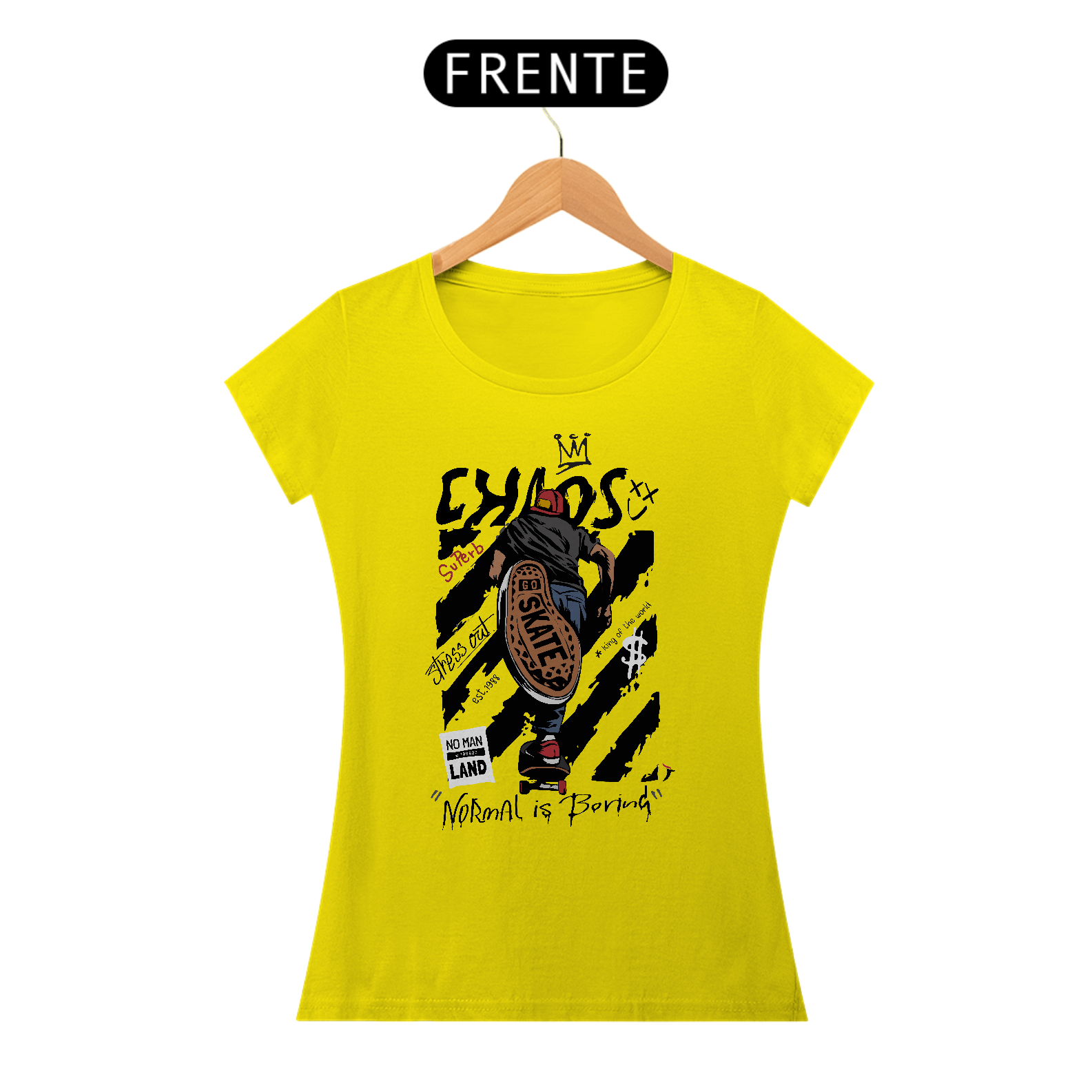 Baby Look Skate Modelo 1 - Normal is Boring