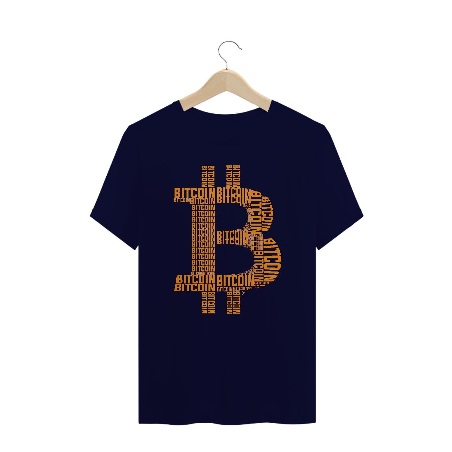 Camiseta Plus Size Bitcoin - Modelo 1