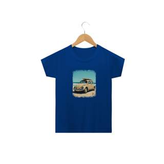 Camiseta Infantil Fusca Modelo 1 - Com uma Prancha de Surf
