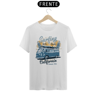 Camiseta Kombi Modelo 1 - Surfing Beach California