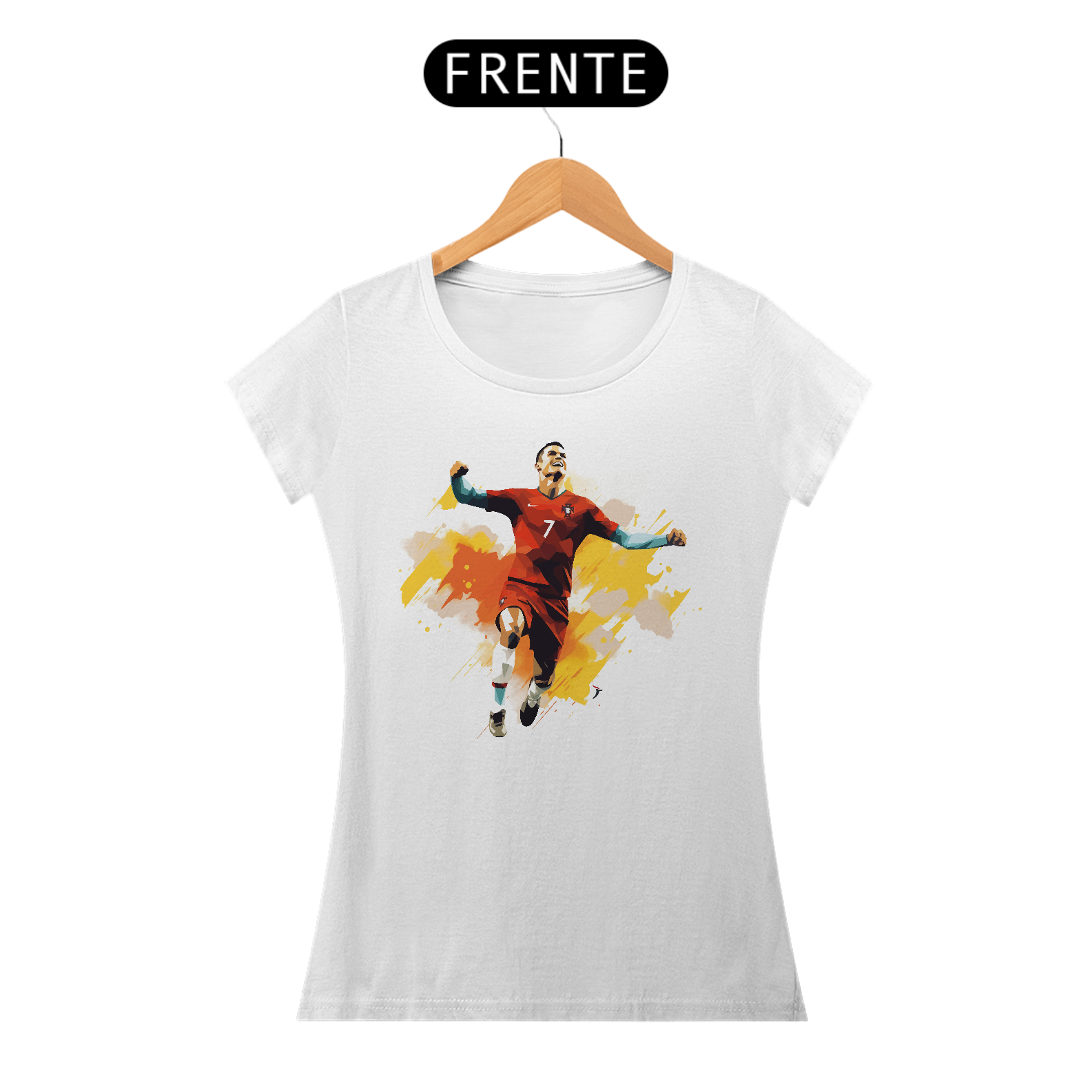 Baby Look Cristiano Ronaldo Modelo 1 - Seleção de Portugal