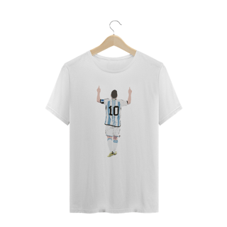 Camiseta Plus Size Messi Modelo 1 - Seleção da Argentina