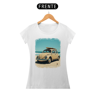 Baby Look Fusca Modelo 1 - Com uma Prancha de Surf