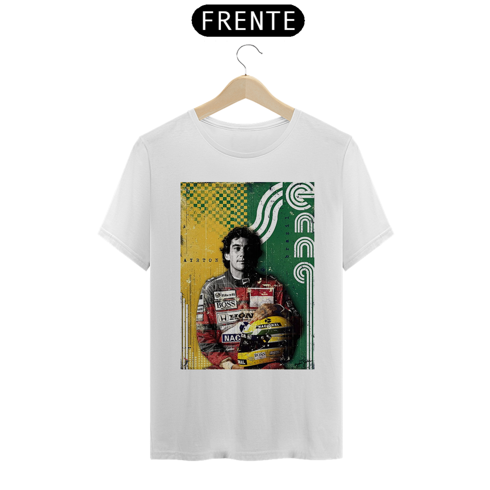 Camiseta Airton Senna - Modelo 2