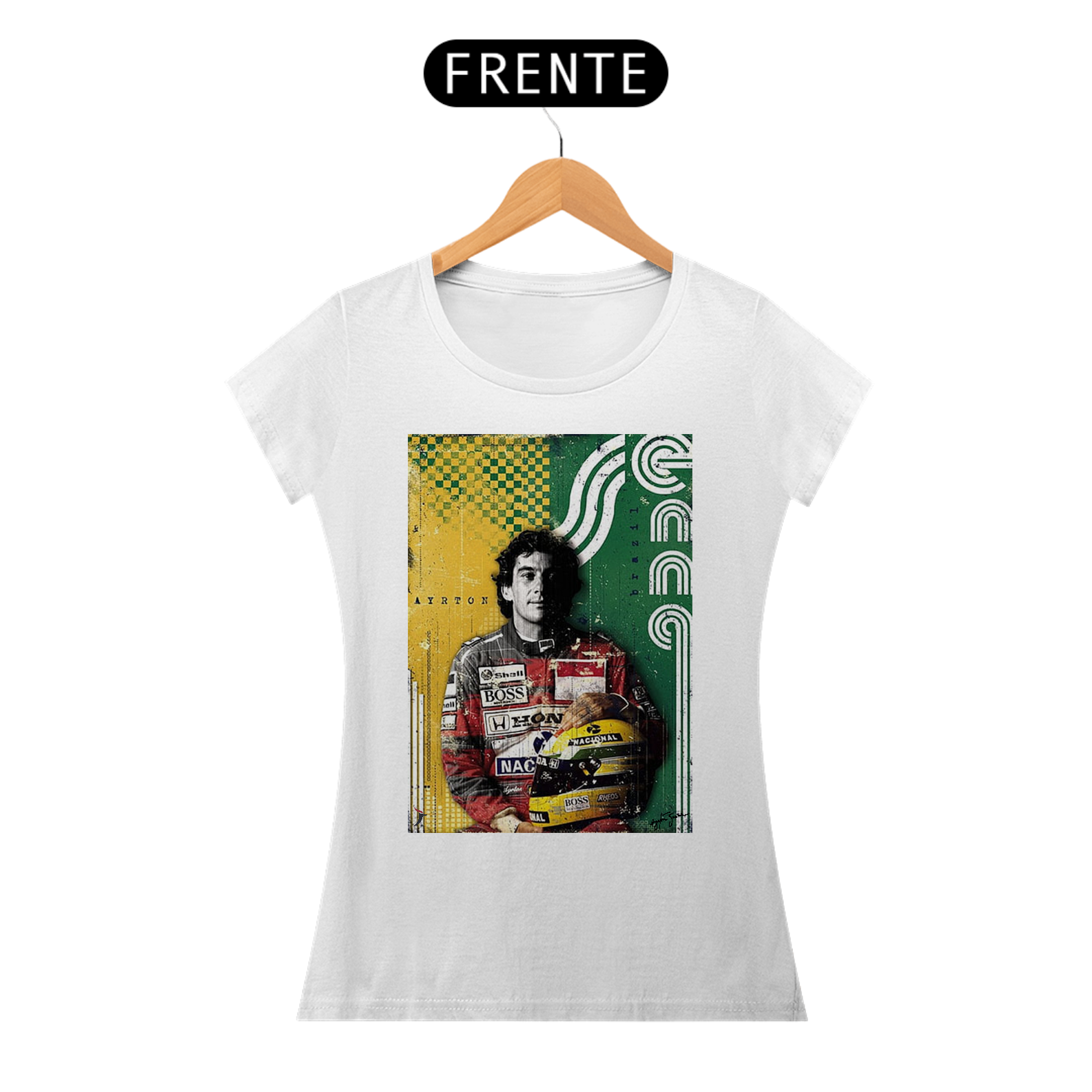 Baby Look Airton Senna - Modelo 2