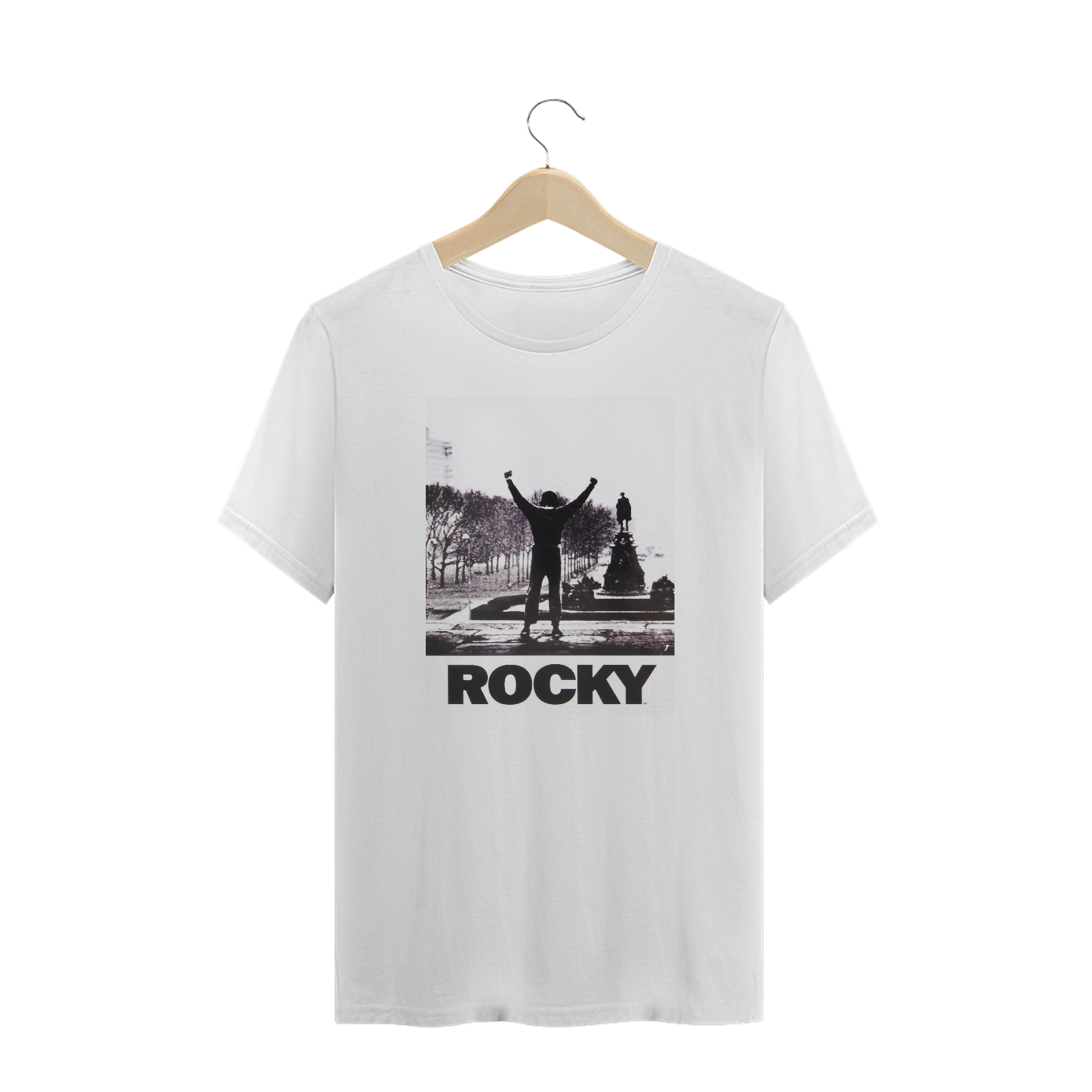 Nome do produto: Camiseta Plus Size Rocky Balboa - Modelo 1