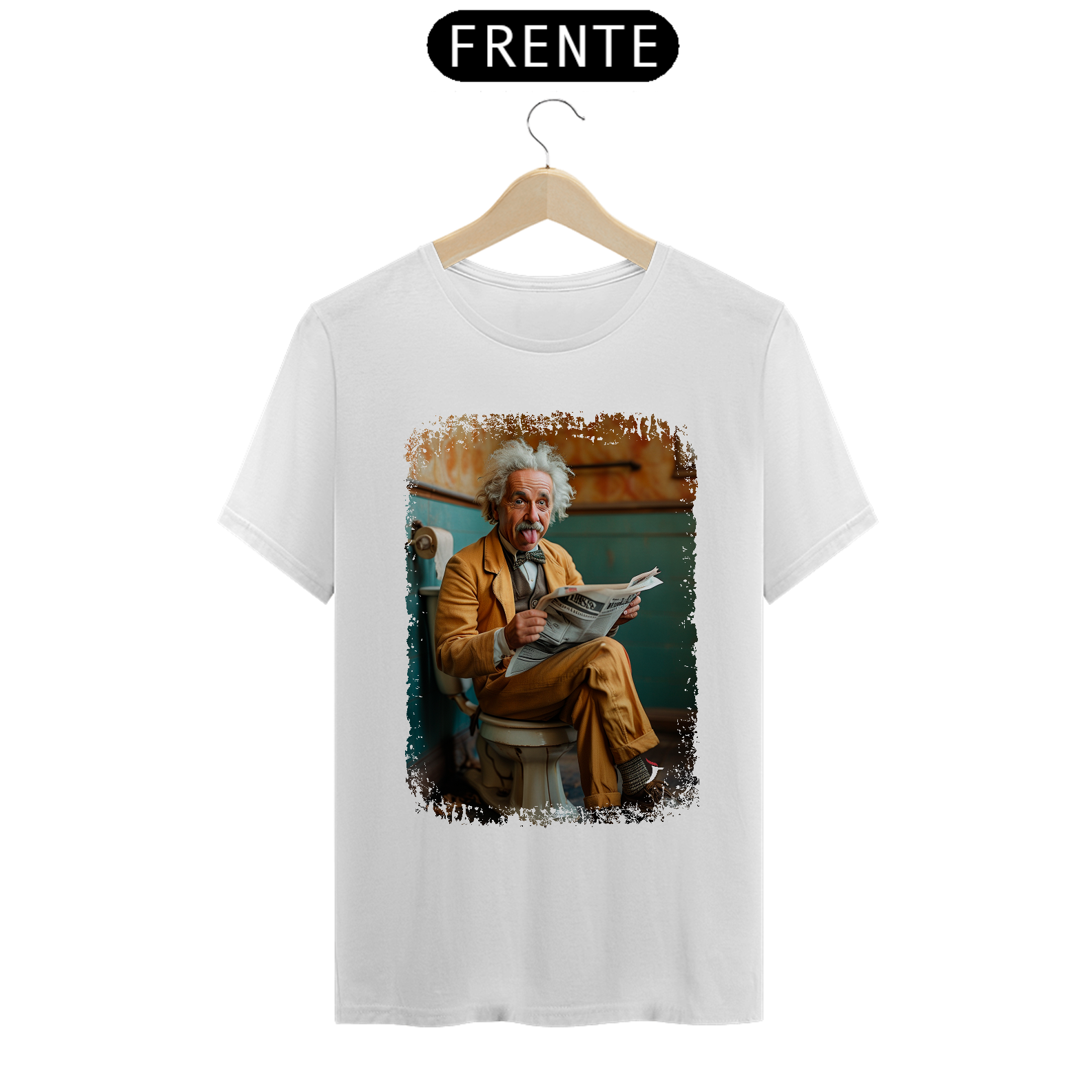Camiseta Albert Einstein Modelo 1 - Sentado no Trono