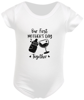 Body Bebê Dia das Mães Modelo 1 - Our First Mother's Day Together