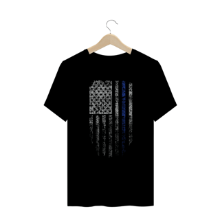 Camiseta Plus Size Estados Unidos - Modelo 1