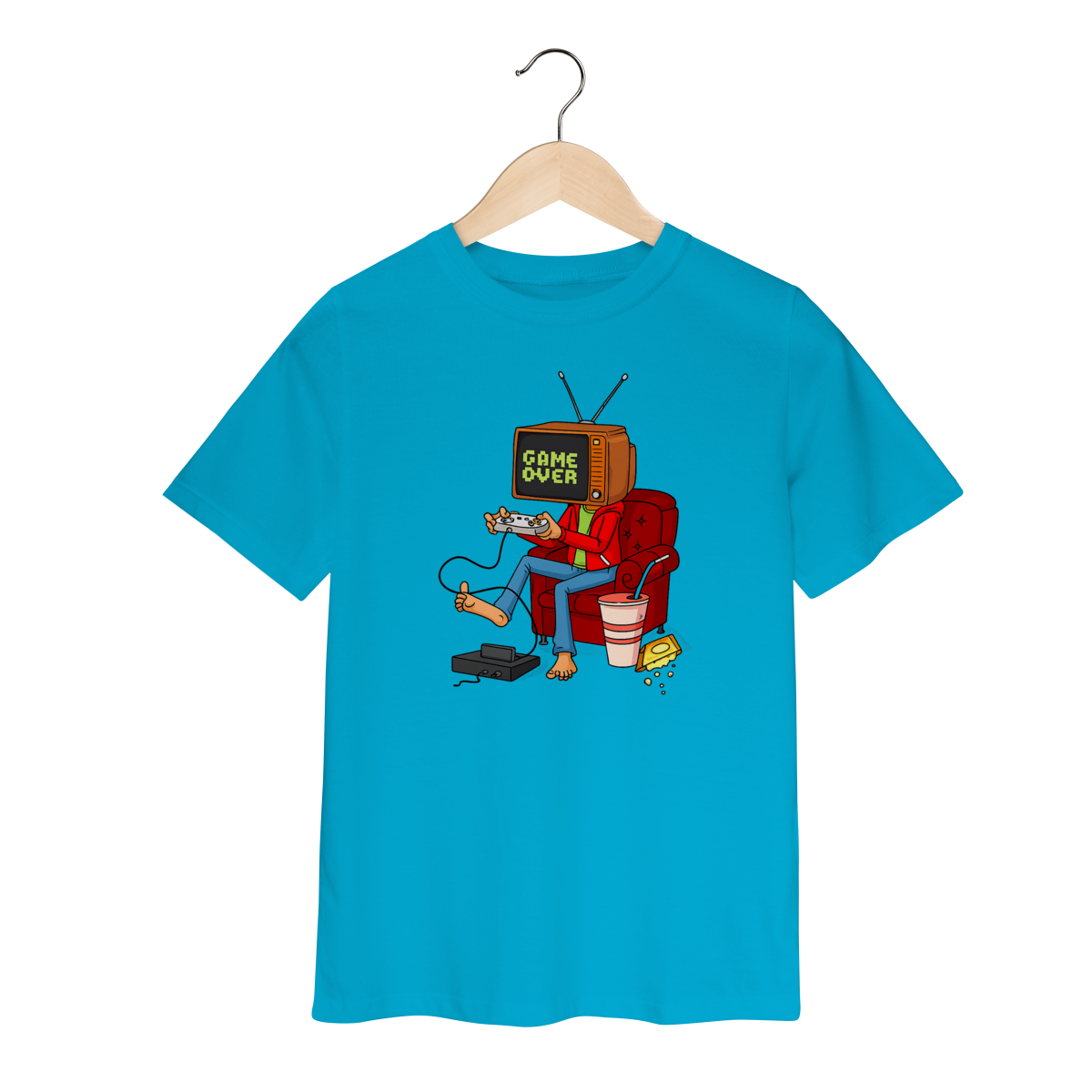 Camiseta Infantil Game Over