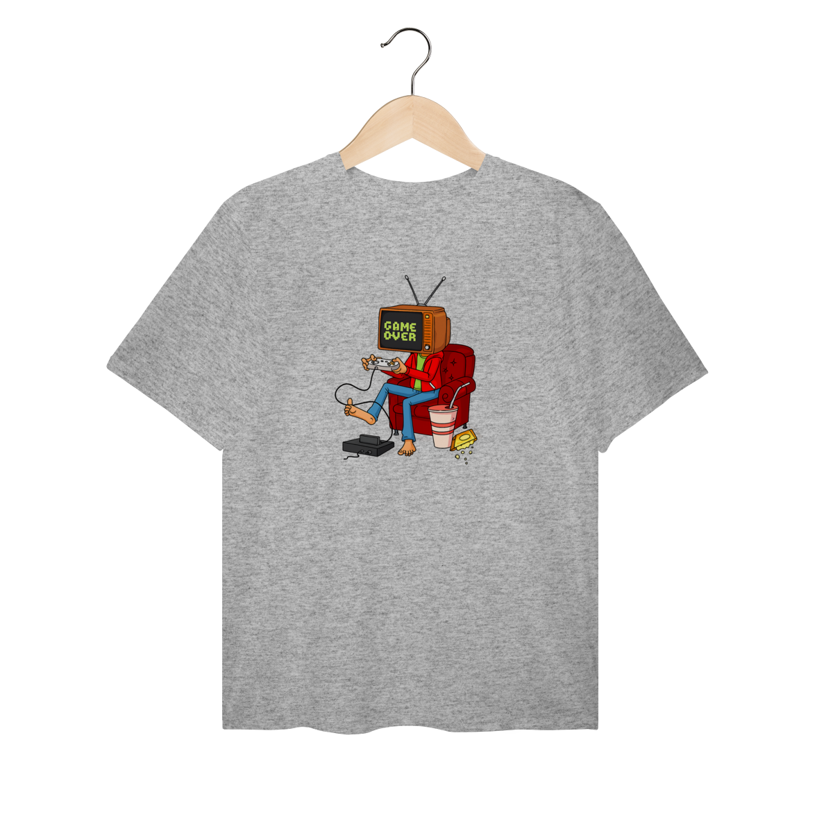 Camiseta Plus Size Game Over