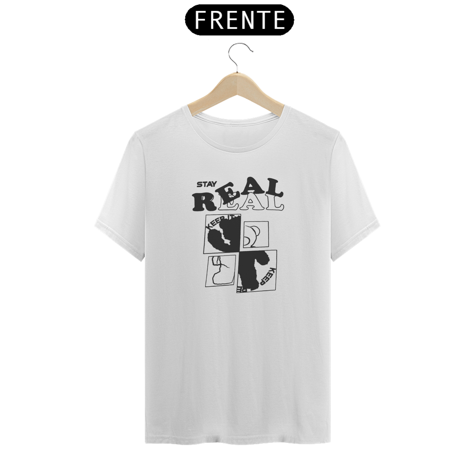 Nome do produto: T-shirt  Stay Real