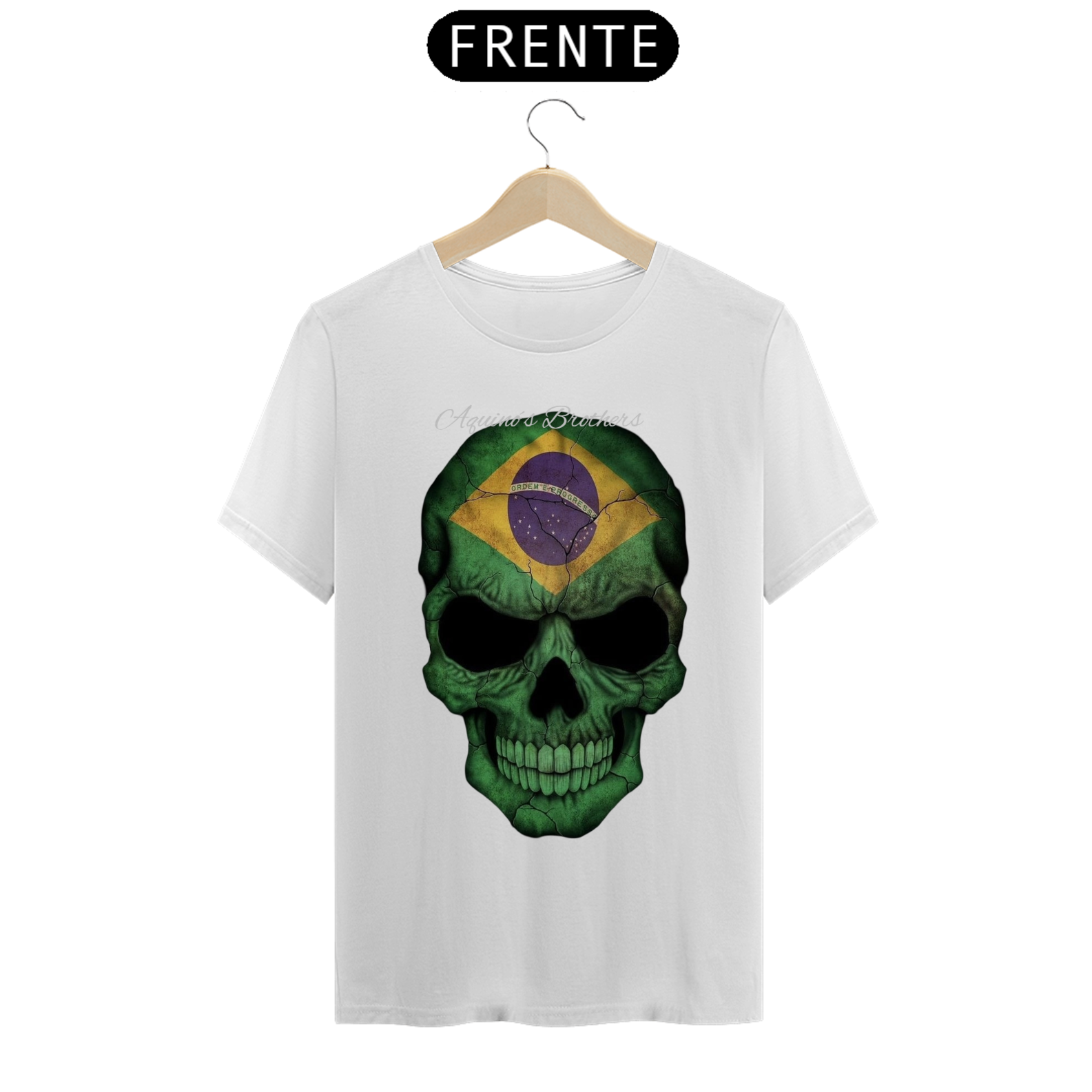 Nome do produto: T-shirt  Caveira brasil