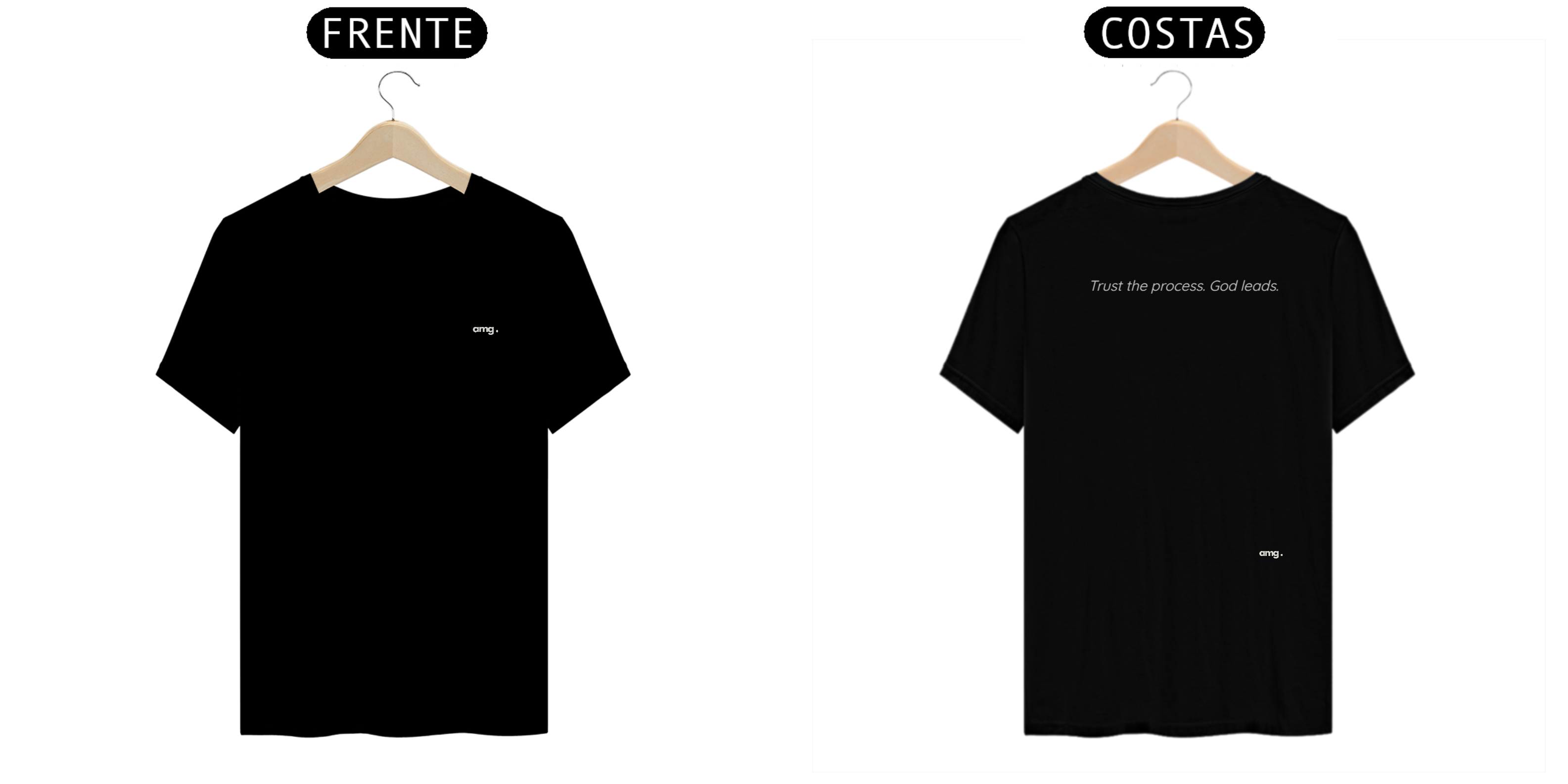 amg. GOD LEADS - logo branco