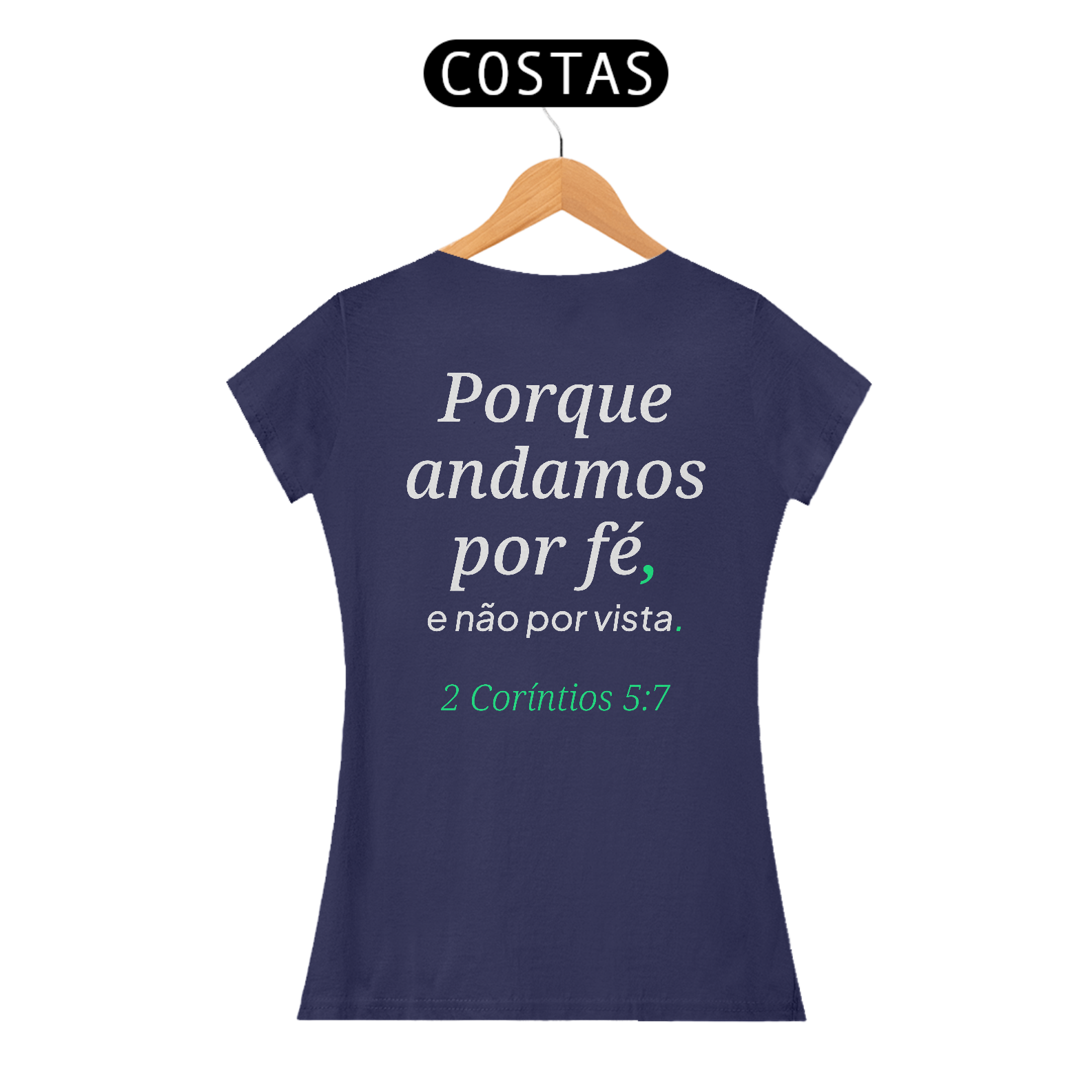 Camiseta “Andamos por Fé” – 2 Coríntios 5:7
