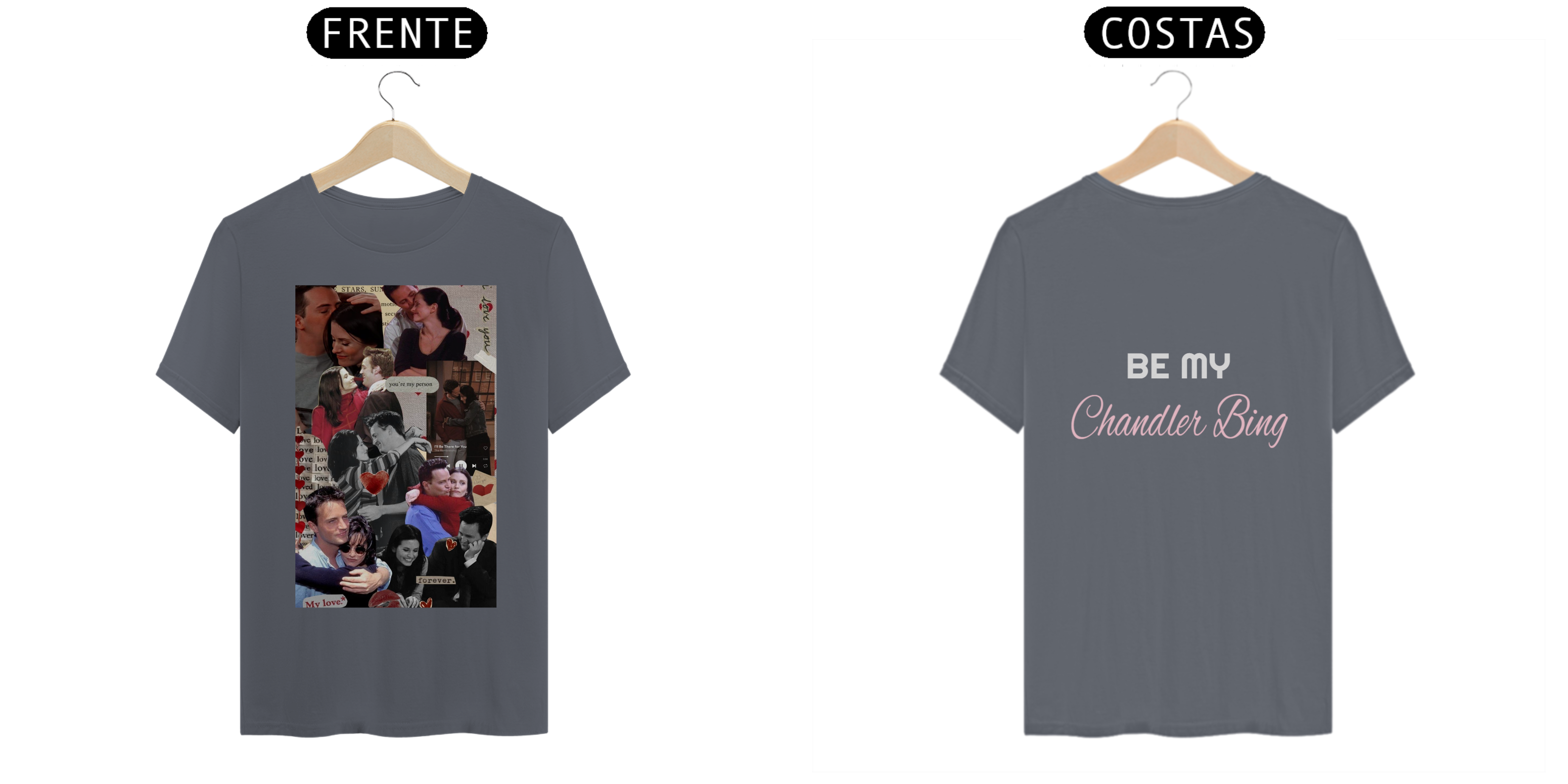 Camiseta - Chandler e Monica: 
