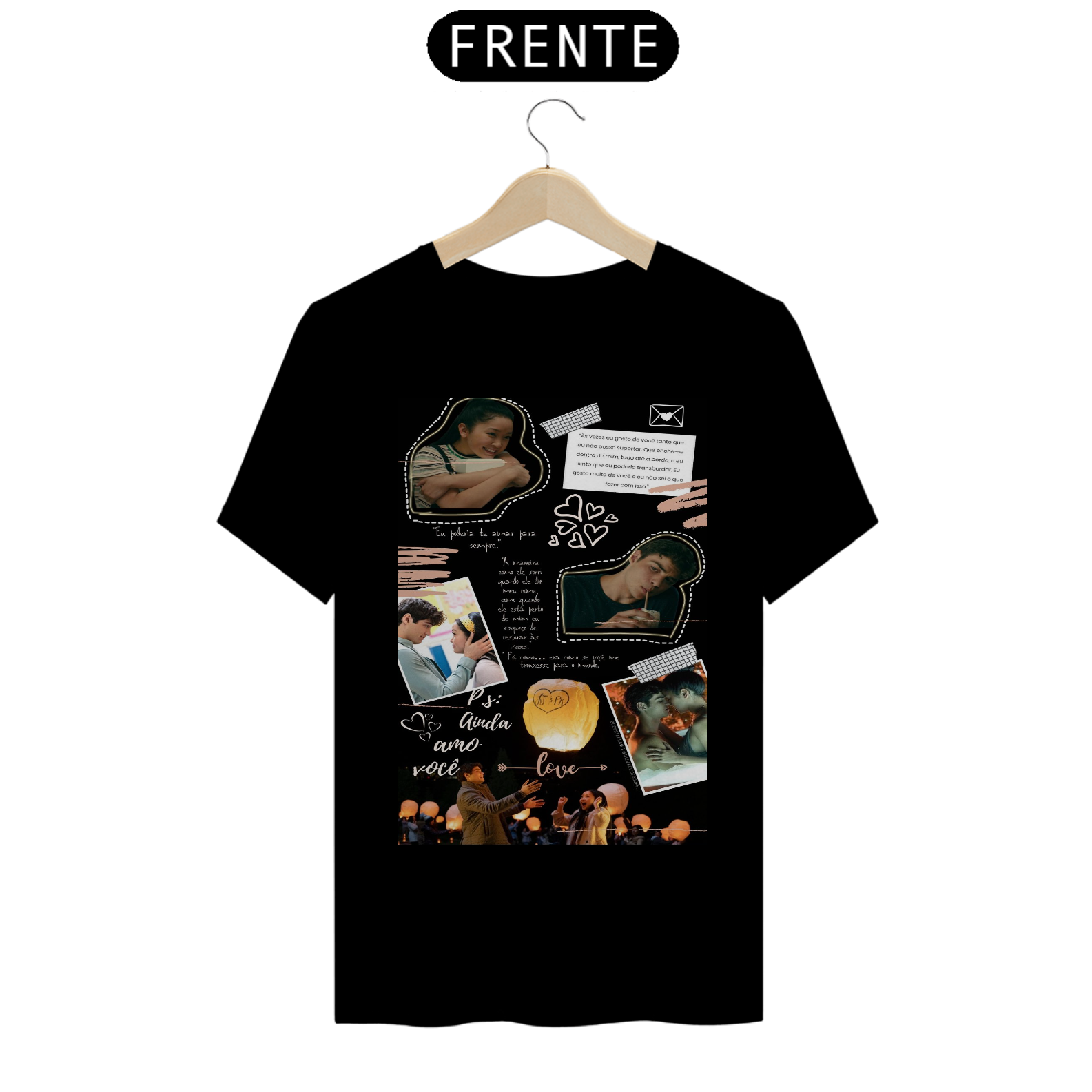 Camiseta T-Shirt - Para Todos os Garotos que Já Amei 