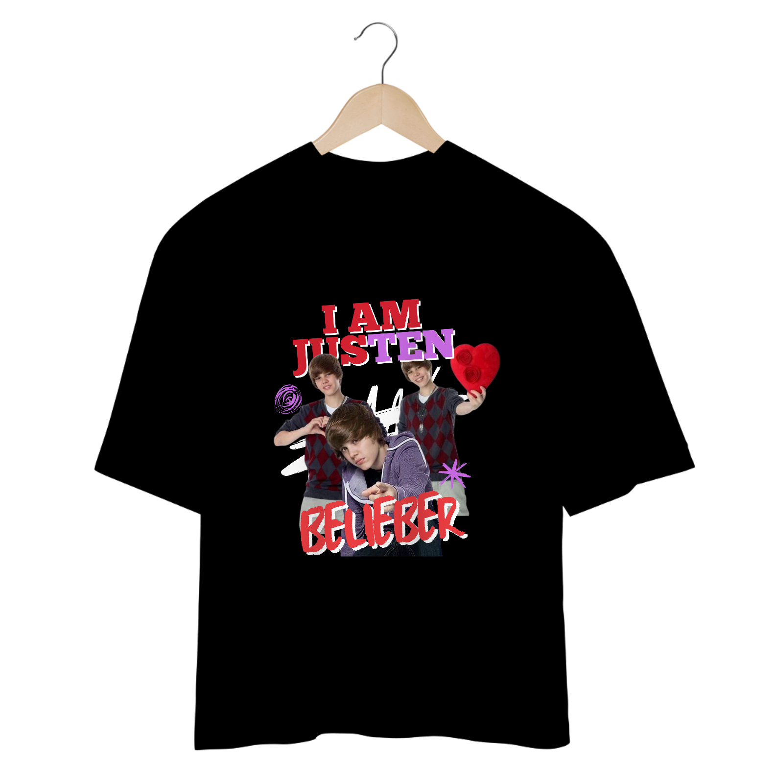 Camiseta Oversized – I Am Justen Belieber
