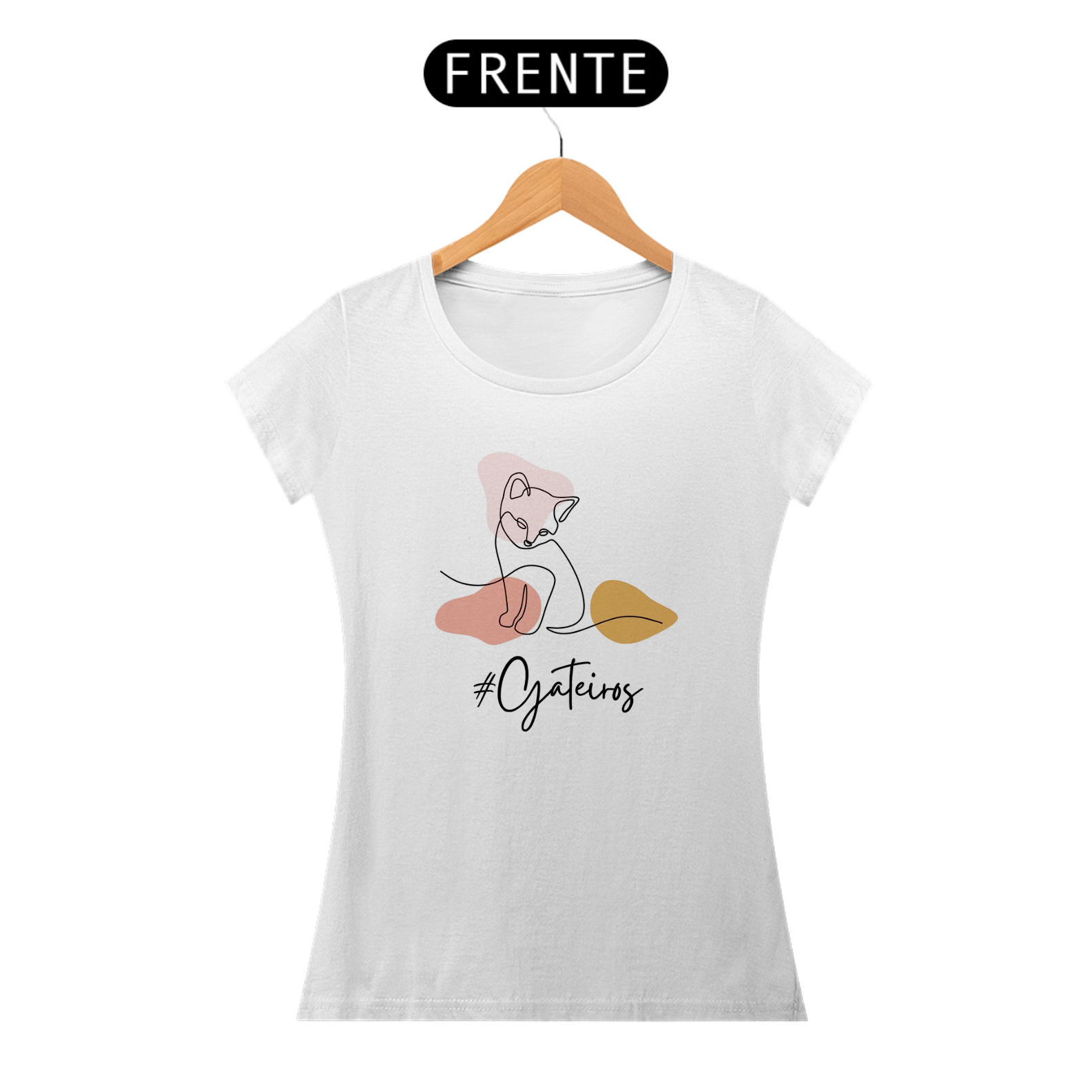 Camiseta #Gateiros – O Amor Pelos Gatos em Cada Traço!