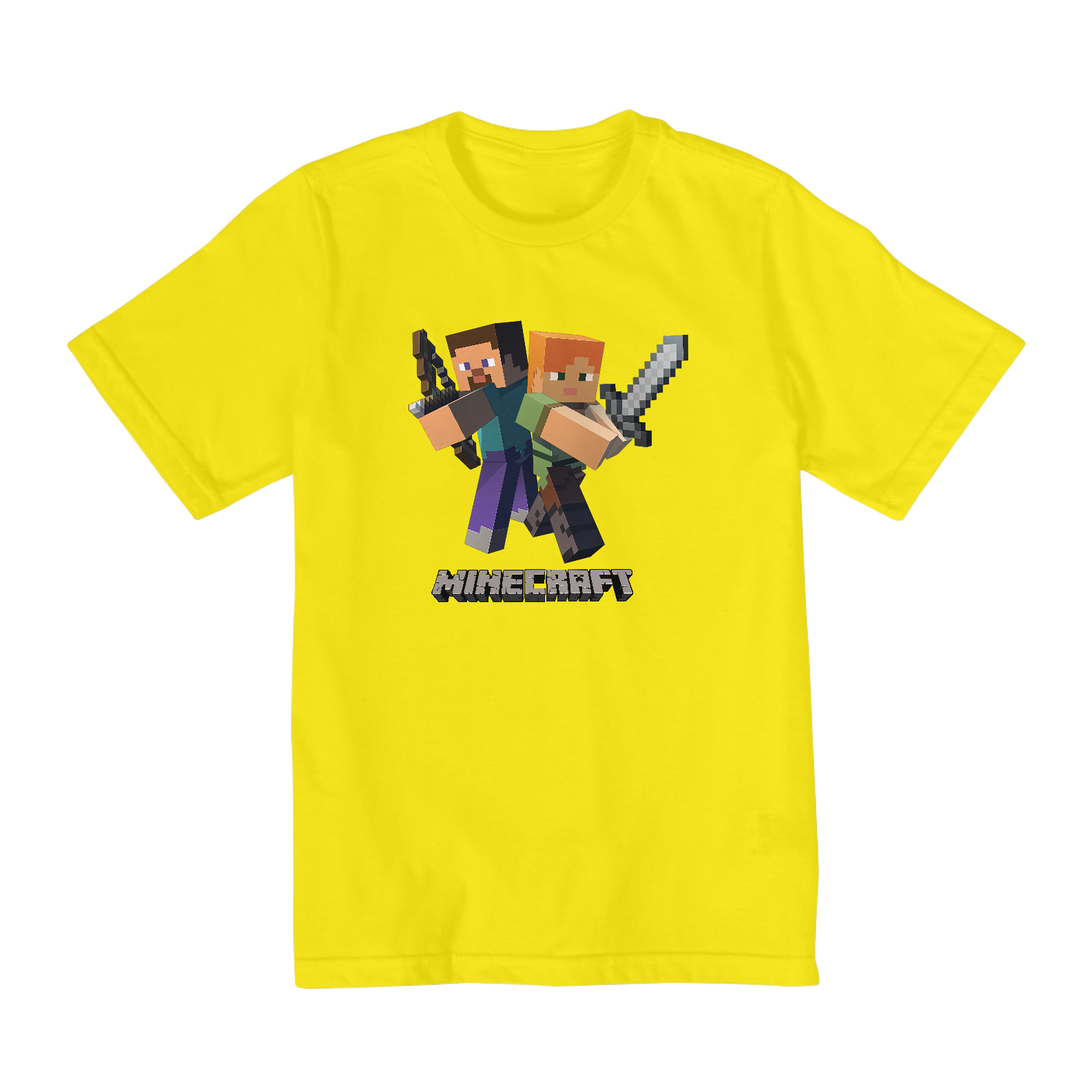 Nome do produto: CAMISETA MINECRAFT DUPLA
