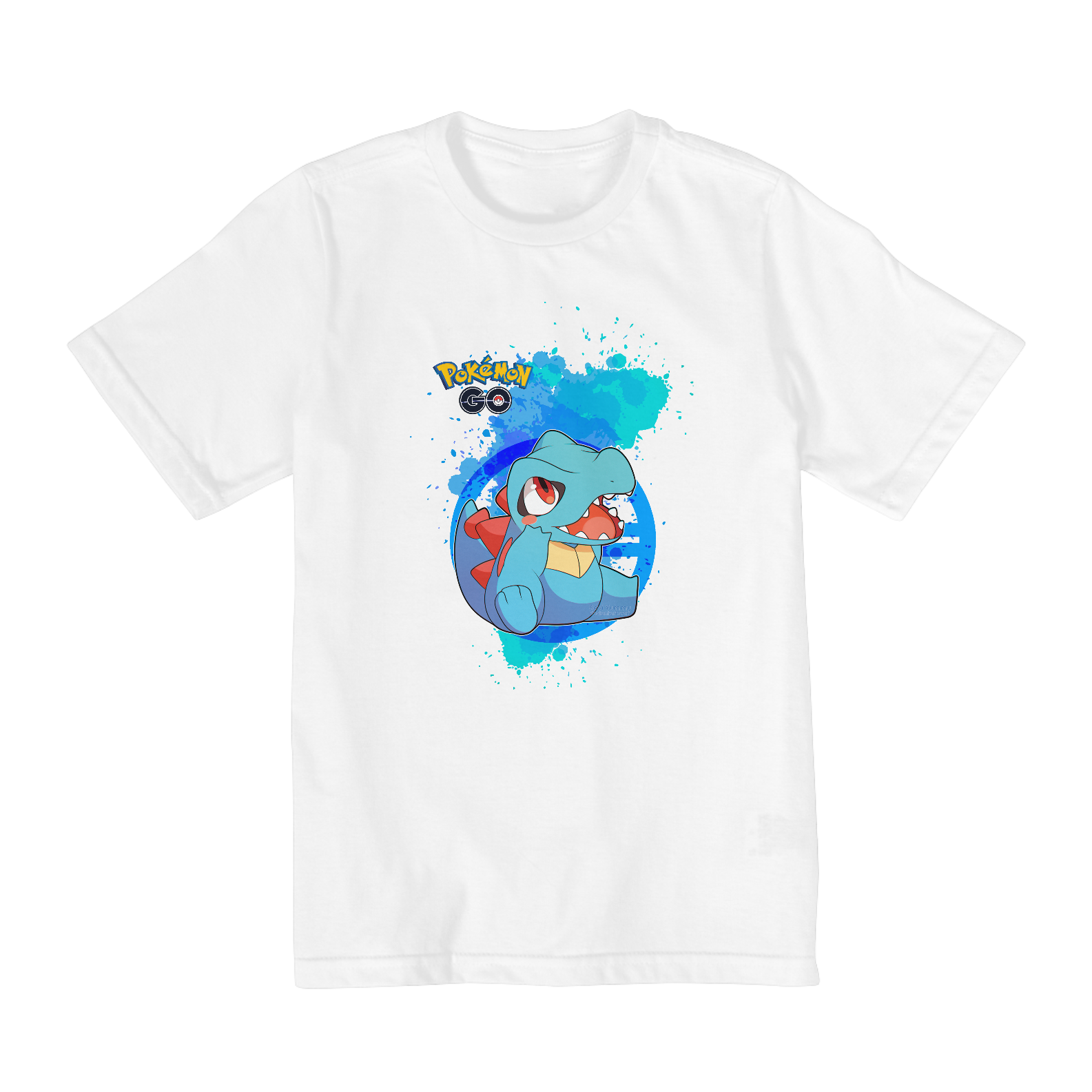 CAMISETA POKEMON TOTODILE PAINT