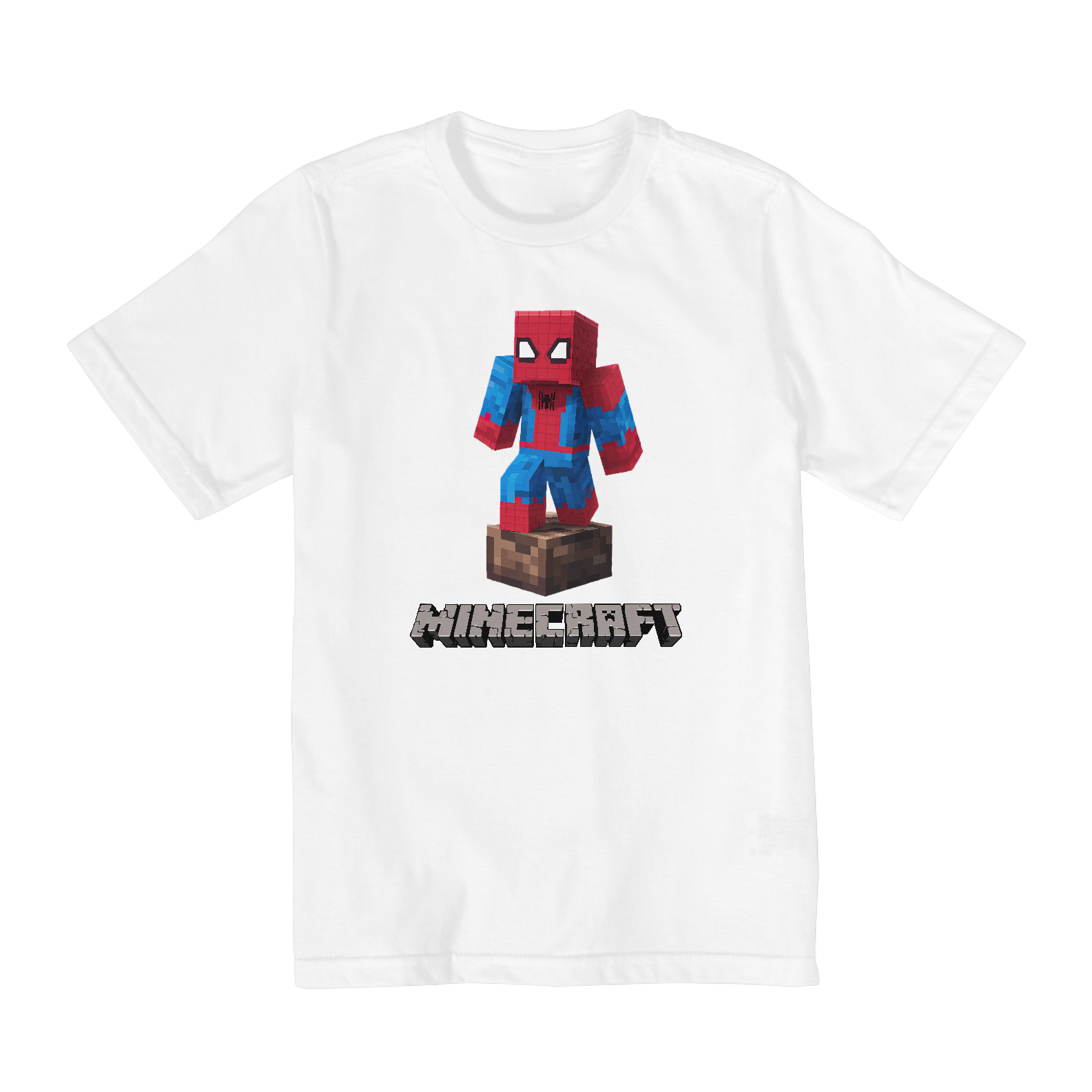 Nome do produto: CAMISETA MINECRAFT SPIDERMAN