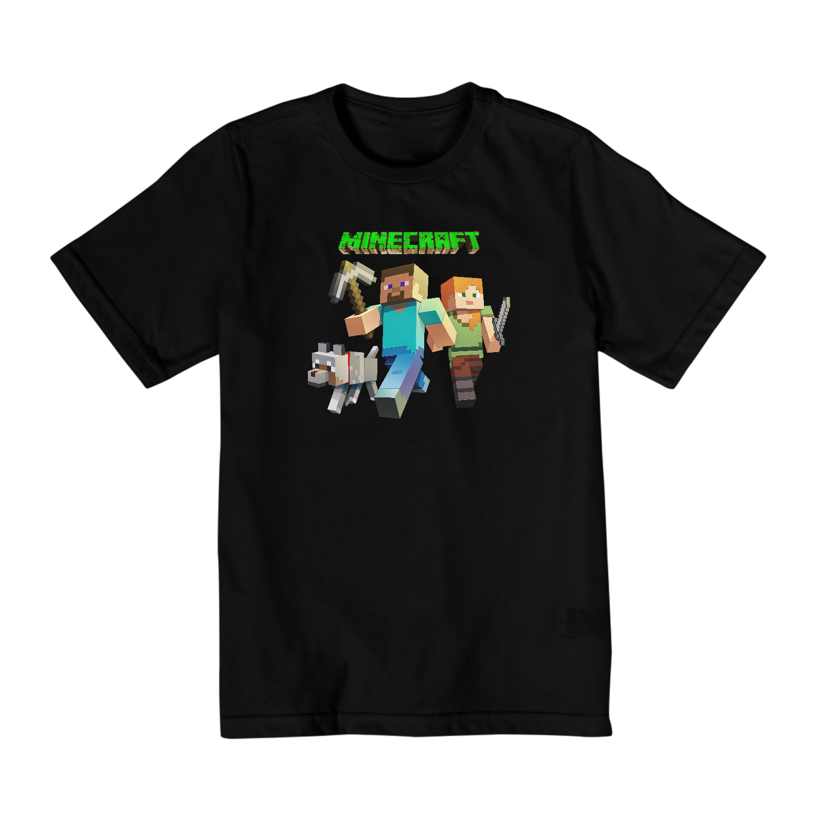 Nome do produto: CAMISETA MINECRAFT STEVE ALEX