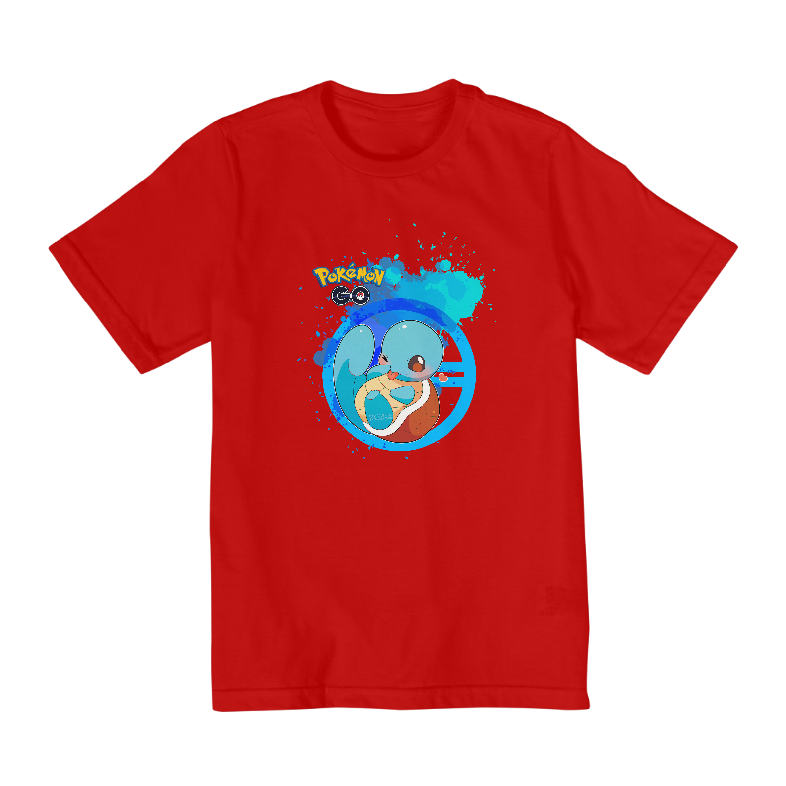 CAMISETA POKEMON SQUIRTLE PAINT