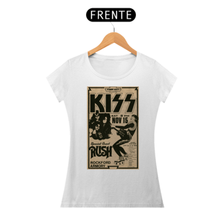 Camiseta Baby Long Classic Kiss in The Windy City