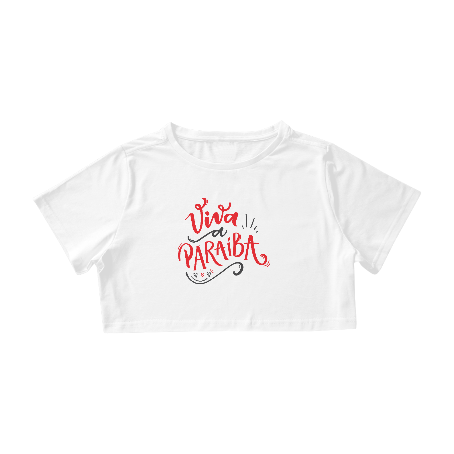 Camiseta Cropped Viva a Paraíba