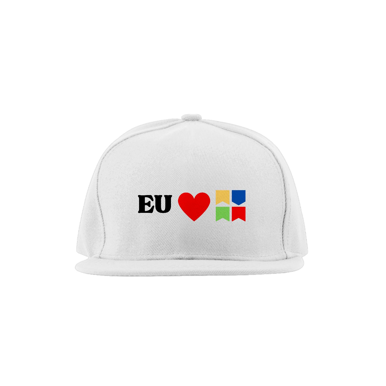 Boné Eu Amo Arraiá - Branco v2