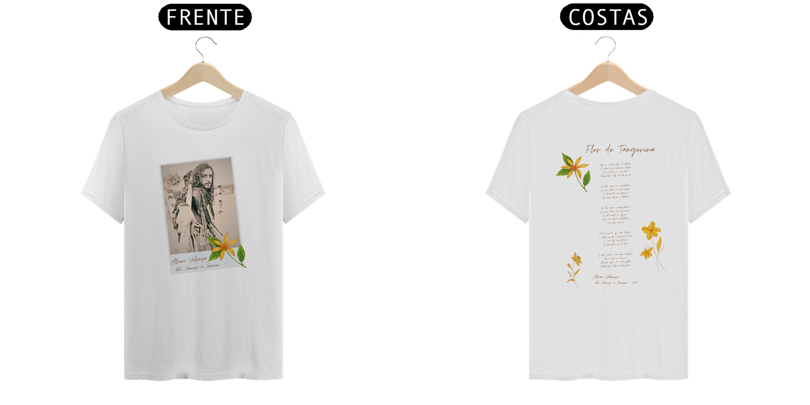 Camiseta Quality Flor de Tangerina - Alceu Valença